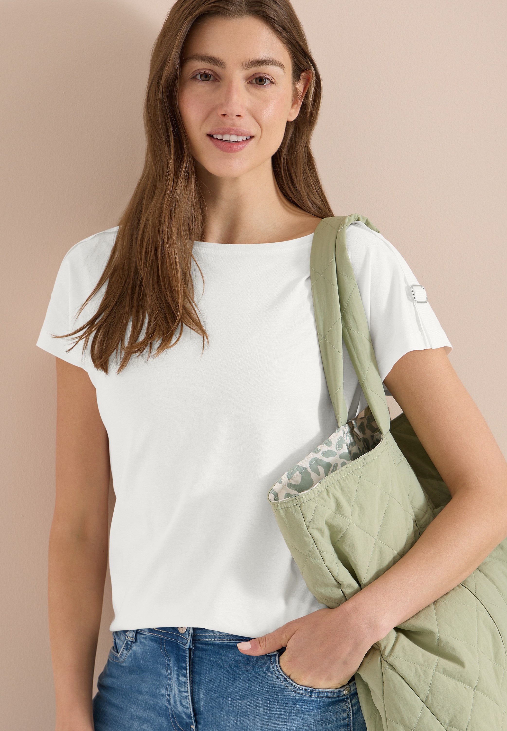 Image of Cecil Kurzarmshirt Sommershirt mit Schnallendetail