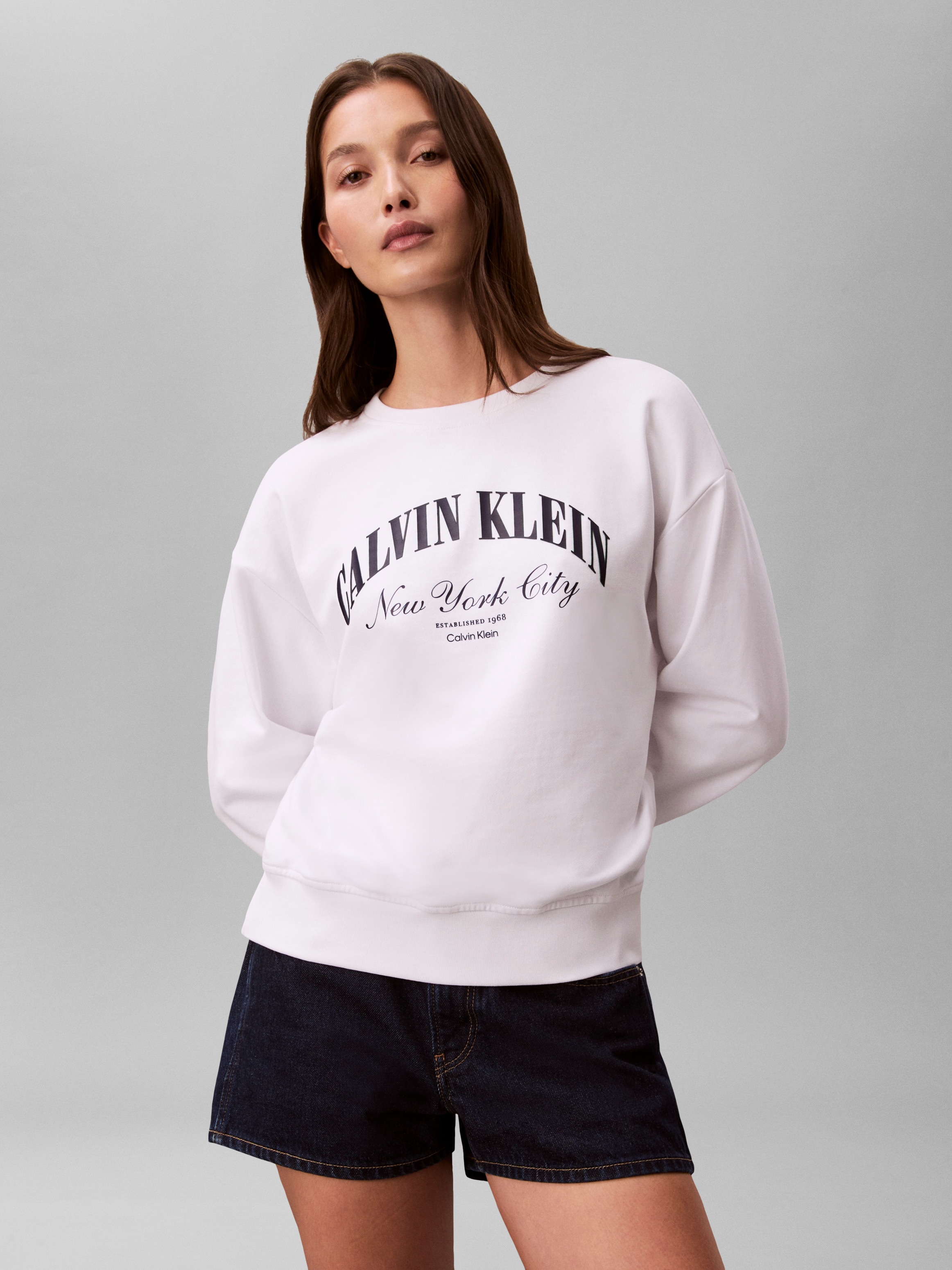 Image of Calvin Klein Sweatshirt, Regular fit, mit Druck