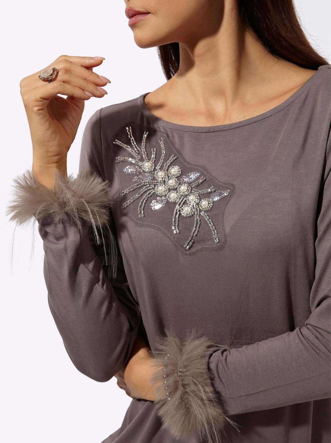 creation L T-shirt à manches longues »Modal-Shirt« 1