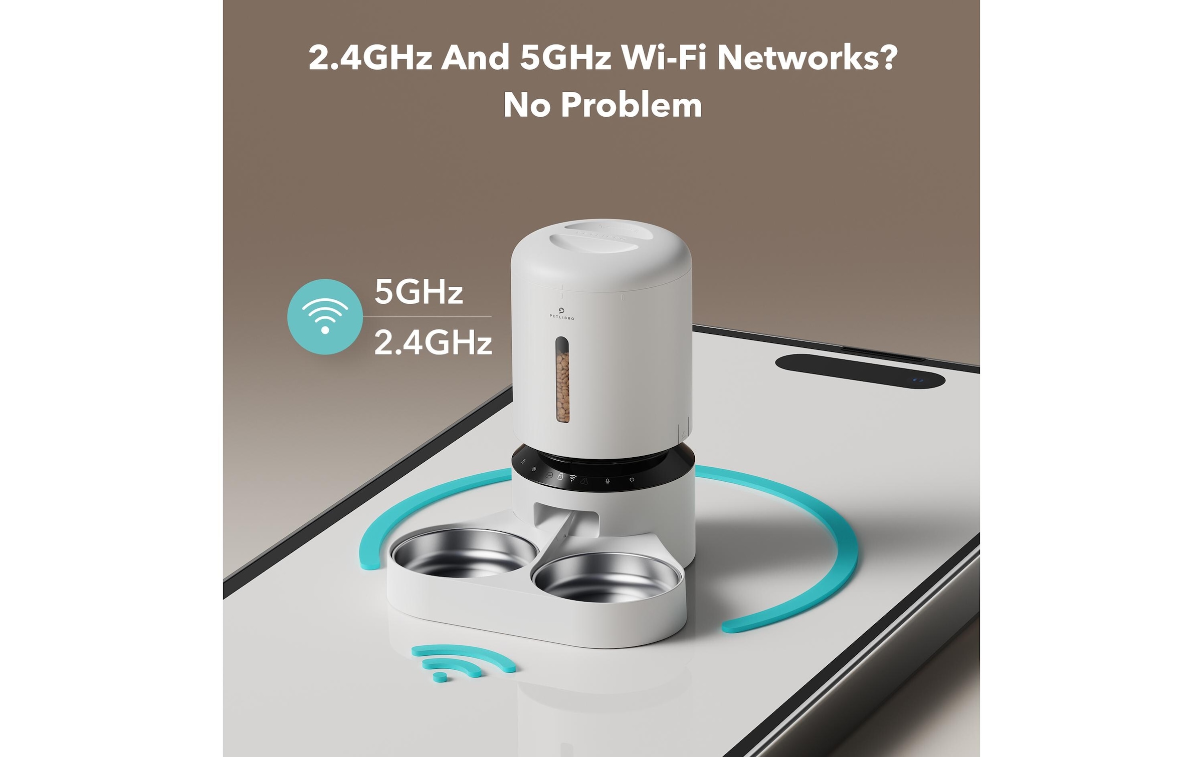 Futterautomat »WIFI Doppelfutterschale 5 l«