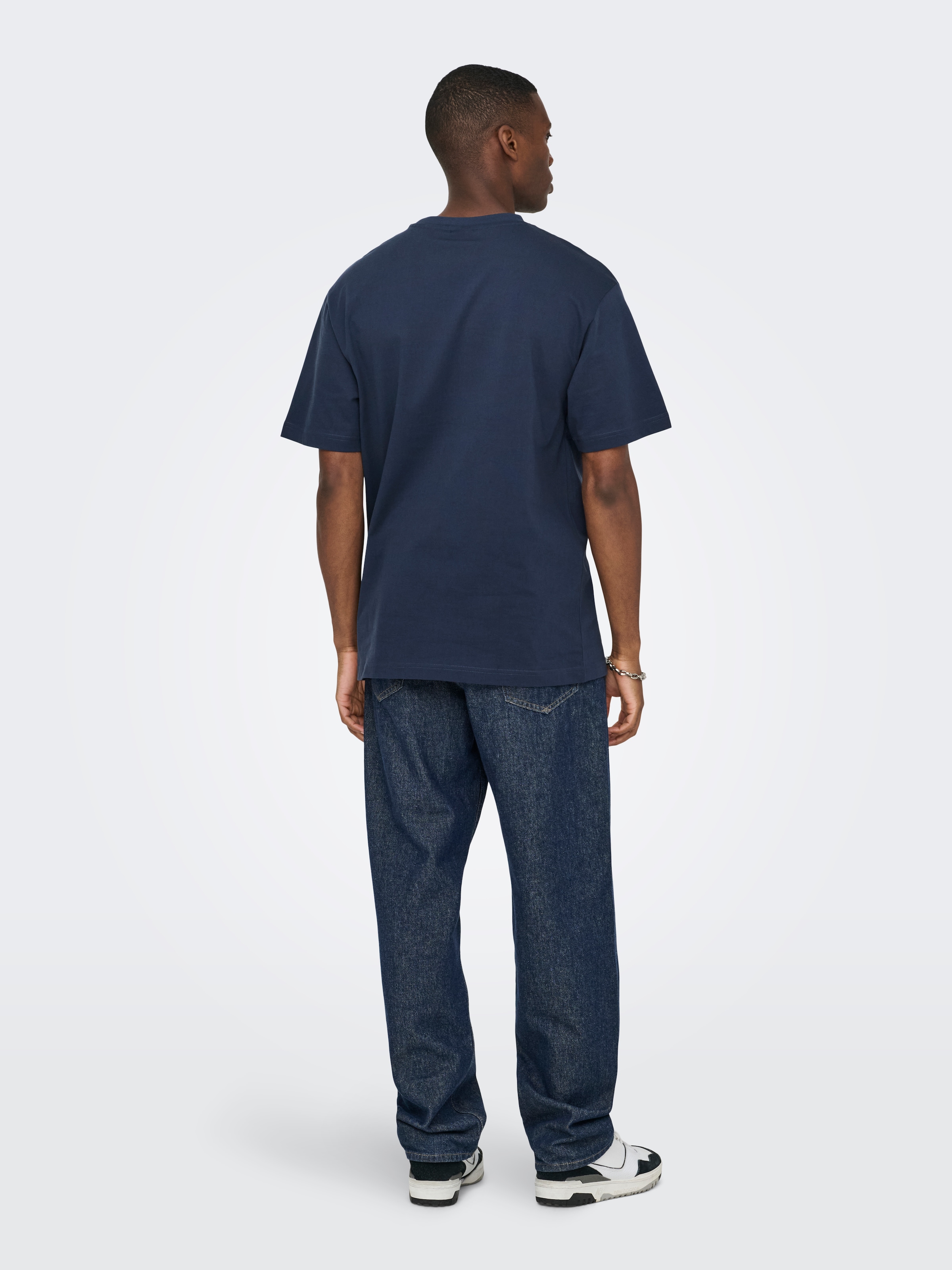 ONLY & SONS Shirt à col rond »ONSFRED RLX SS TEE« coton, coupe décontractée