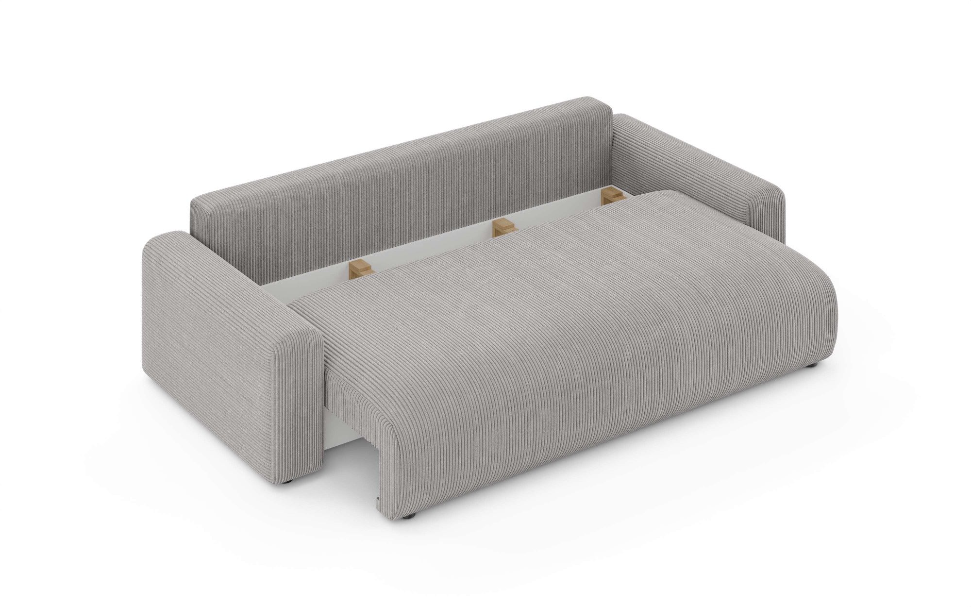 Home affaire Big-Sofa »LAKESIDE klein 3-Sitzer Schlafsofa mit Bettkasten, Breite 238 cm« Liegefläche 149x195 cm, hoher Sitzkomfort, Masse B/T/H: 238/98/85cm