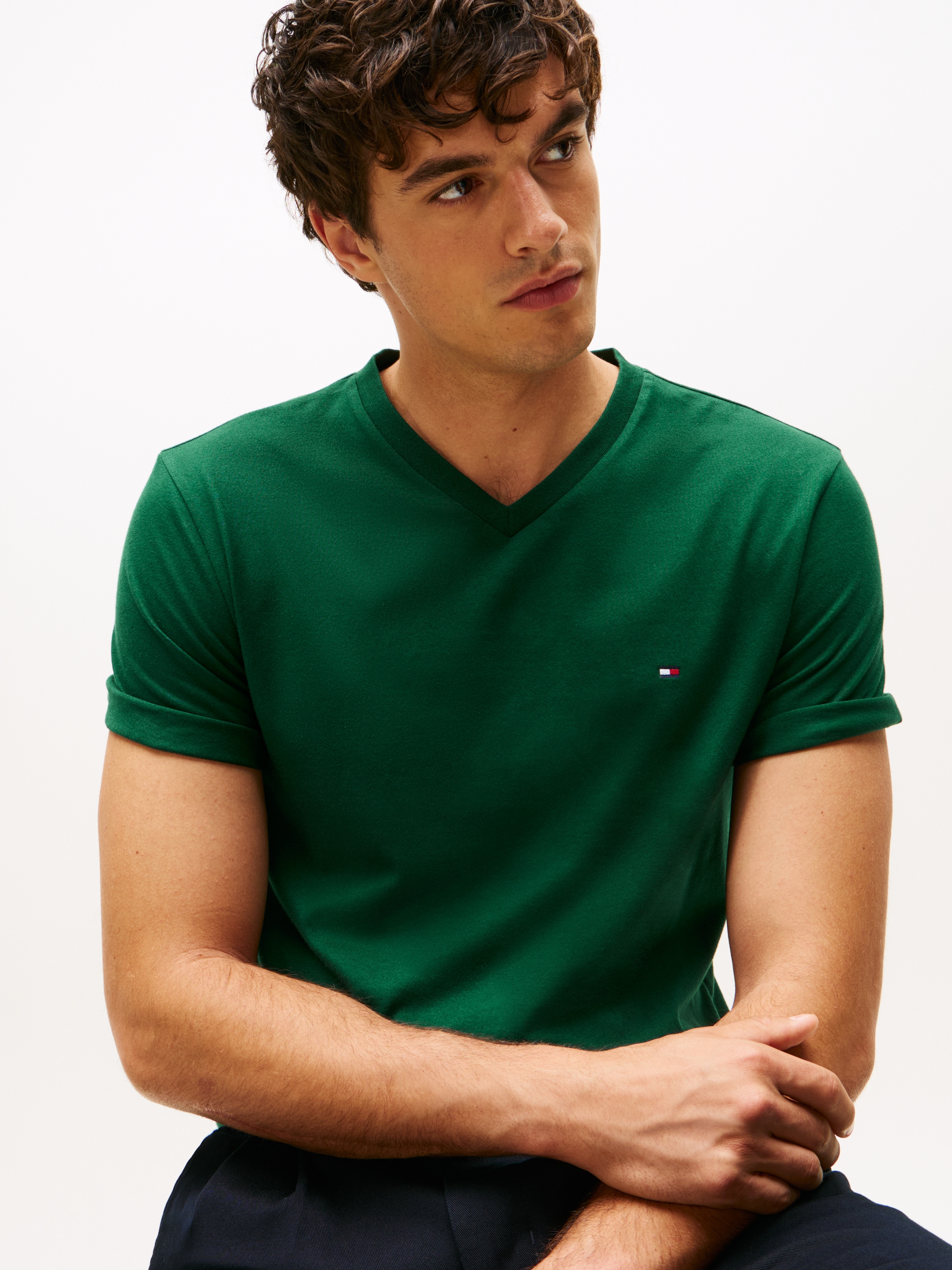 Tommy Hilfiger V-Shirt »ESSENTIAL V-NECK TEE«