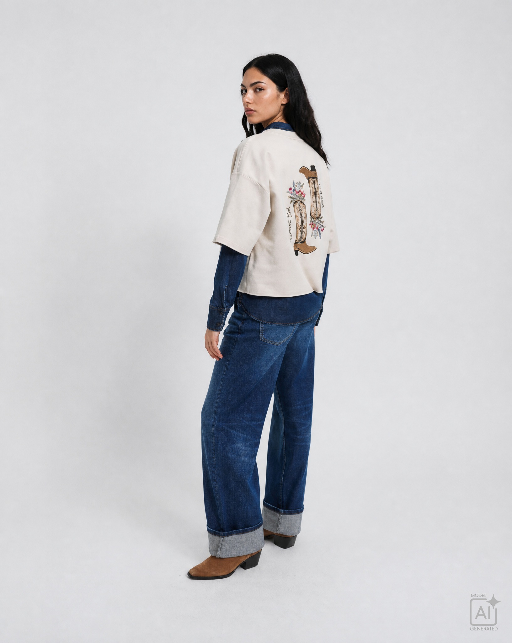 Smith & Soul T-Shirt mit Print, Boxy Fit