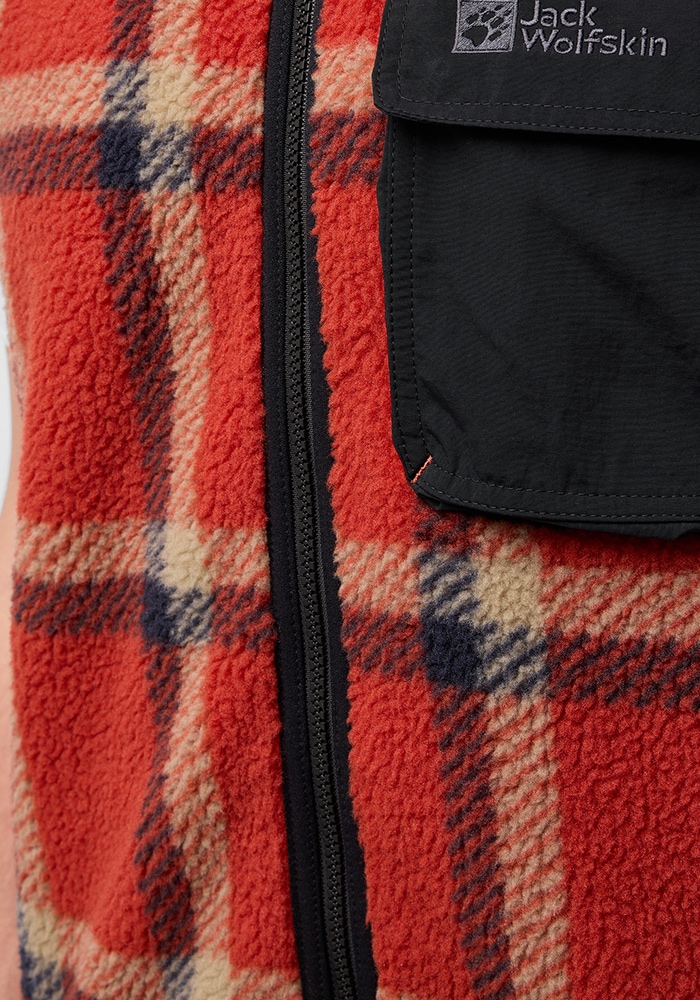 Jack Wolfskin Fleeceweste »FELSLICHT CHECK VEST M«