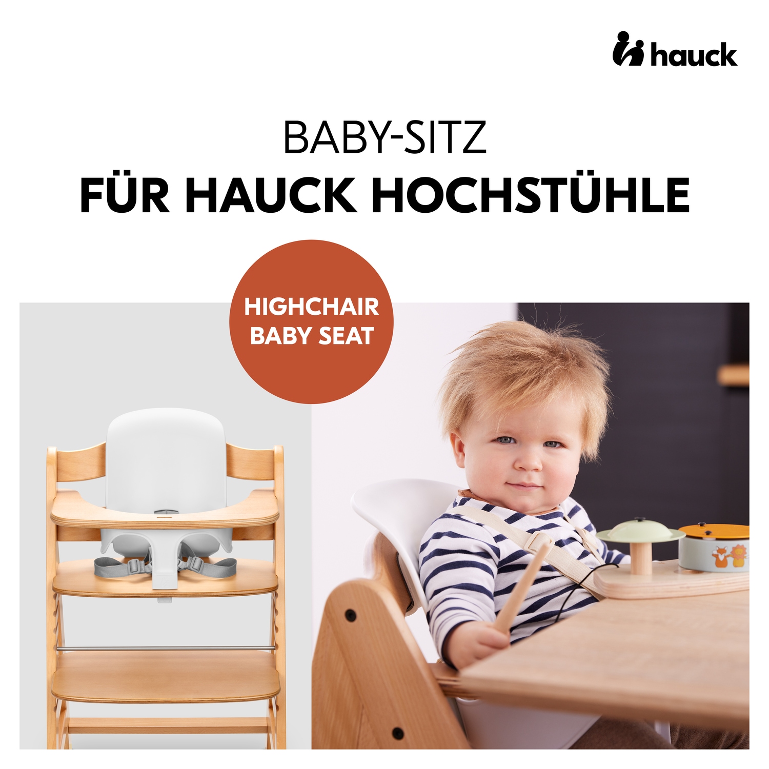 Hauck Réducteur de siège »Babysitz« für Hochstuhl »Alpha+«, »Beta+« und »Arketa«