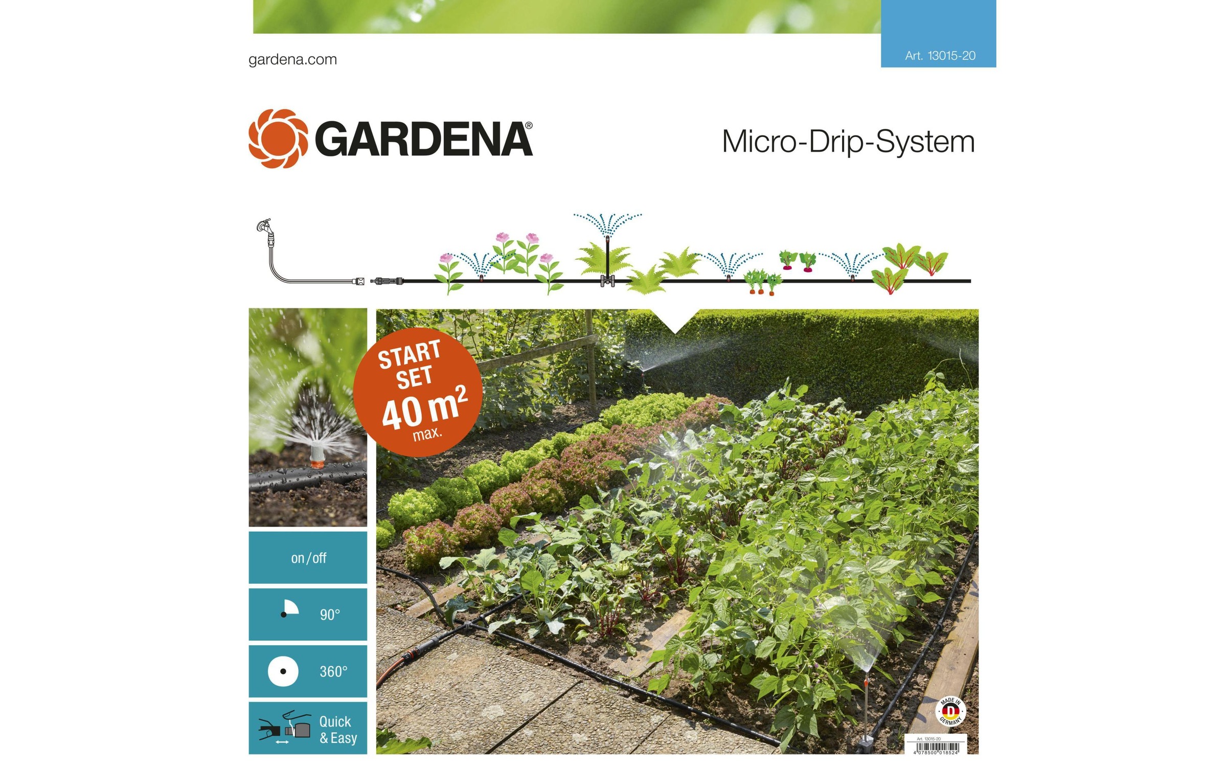 Image of GARDENA Bewässerungssystem »Start-Set 13015 Micro-Drip-System Pflanzflächen«, Micro-Drip-System bei Ackermann Versand Schweiz