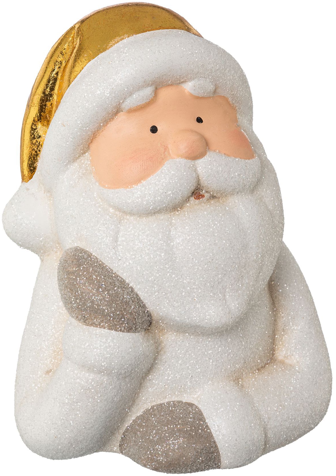 Creativ home Weihnachtsmann »Weihnachtsdeko«, aus Keramik, Höhe ca. 14,5 cm