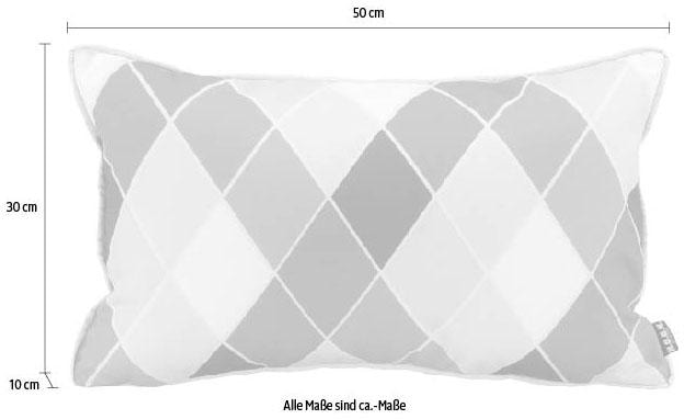 H.O.C.K. Coussin décoratif »Diamond« Kissenhülle mit Füllung, 1 Stück, 50/30 cm