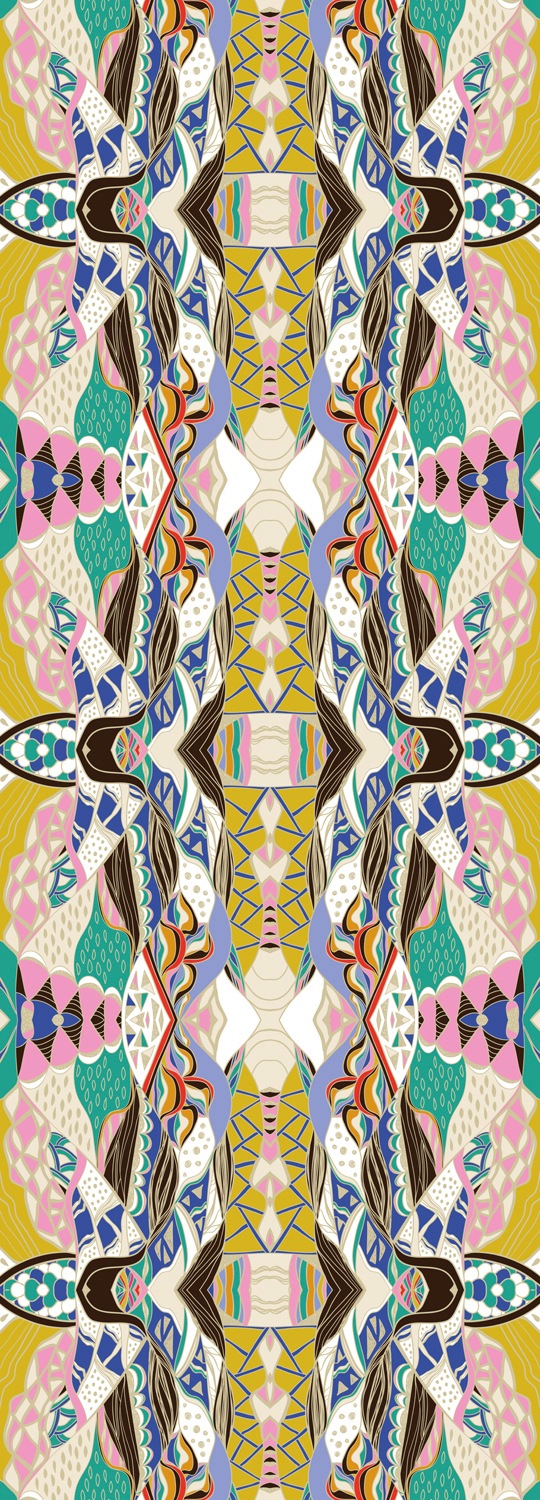 Image of queence Vinyltapete "Gina" Barock Kunst bedruckt glatt 90x250cm, selbstklebend, kinderleichte Anbringung, Sticker
