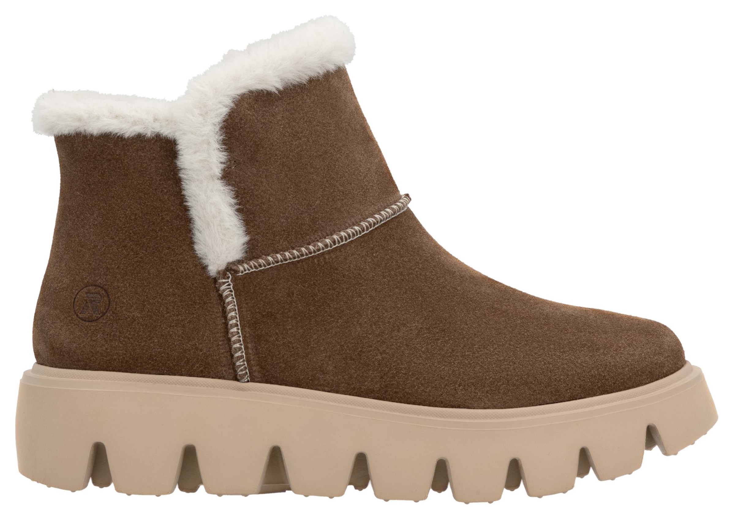 Rieker EVOLUTION Winterboots, Plateaustiefel, Schlupfschuh mit Innenreissverschluss