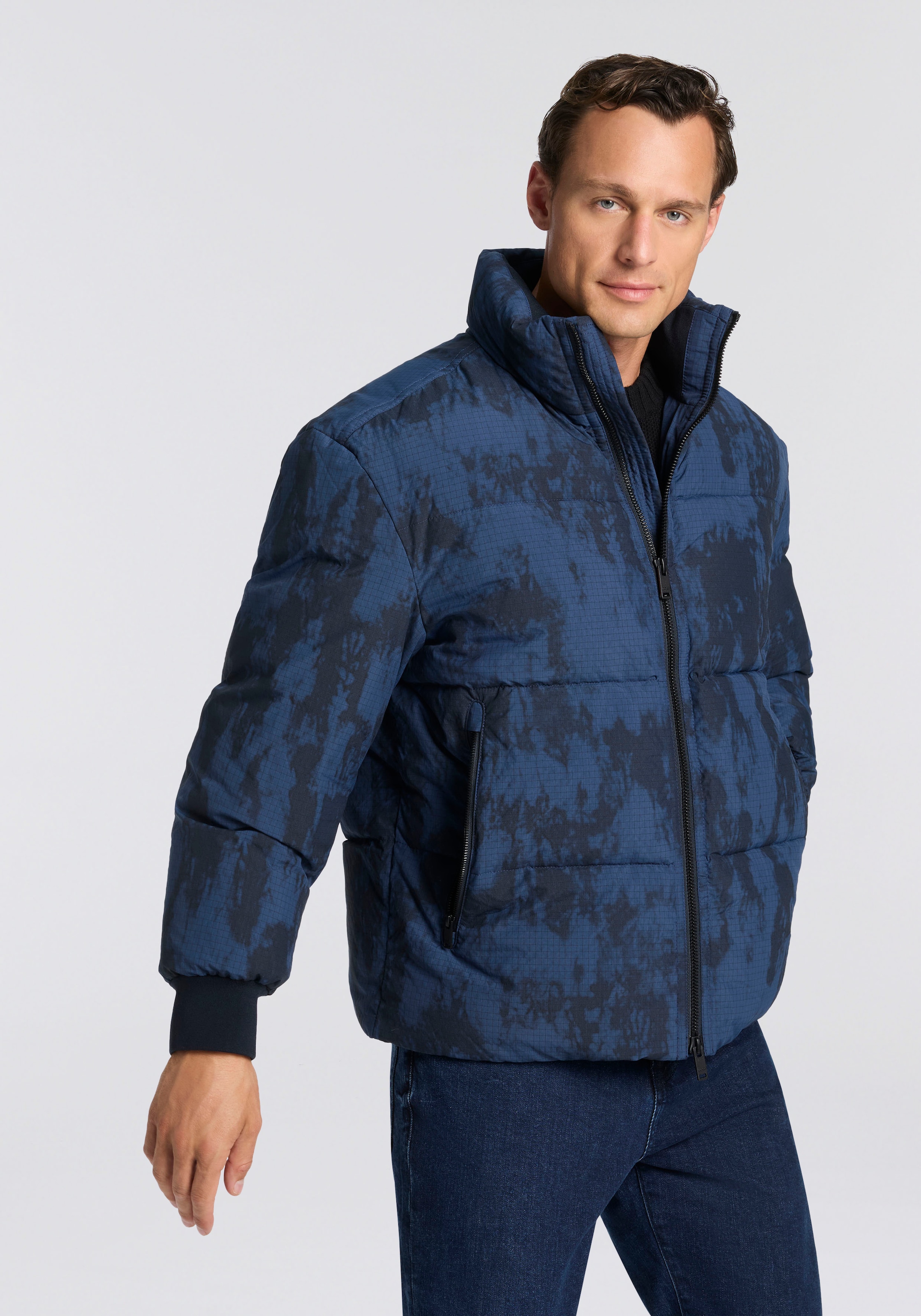 Image of BOSS ORANGE Steppjacke "Oshin" Stehkragen, Rippbündchen