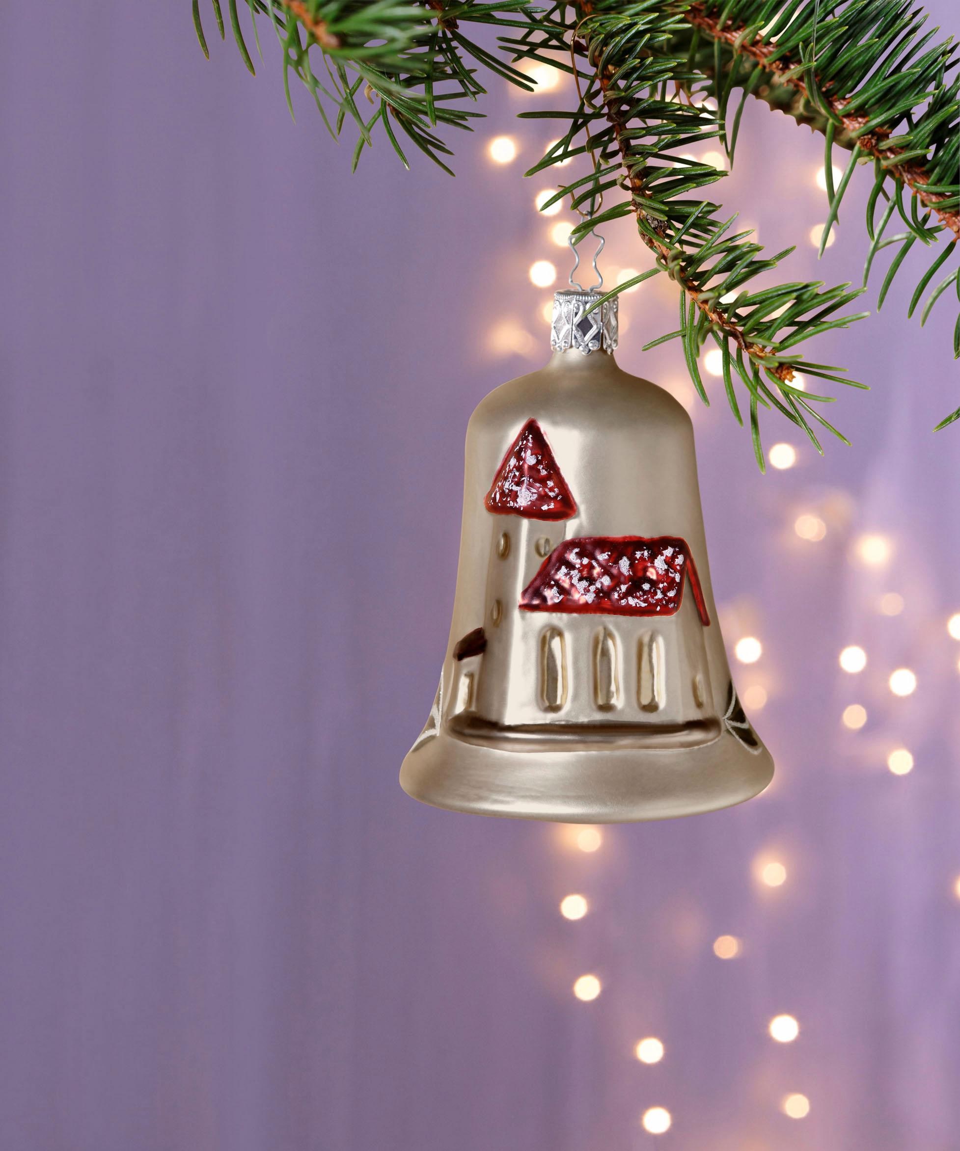 INGE-GLAS® Décorations pour l'arbre de Noël »Kirchenglocke« soufflé bouche