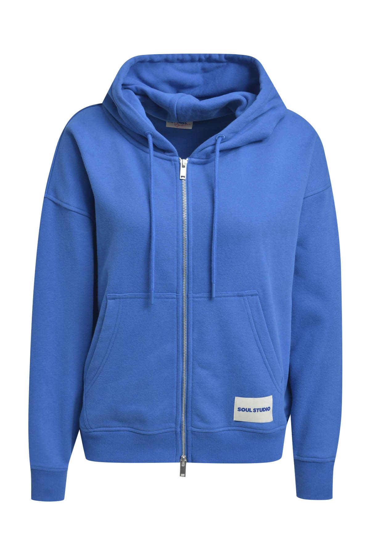 Image of Smith & Soul Kapuzensweatjacke mit Rückenprint & überschnittenen Schultern