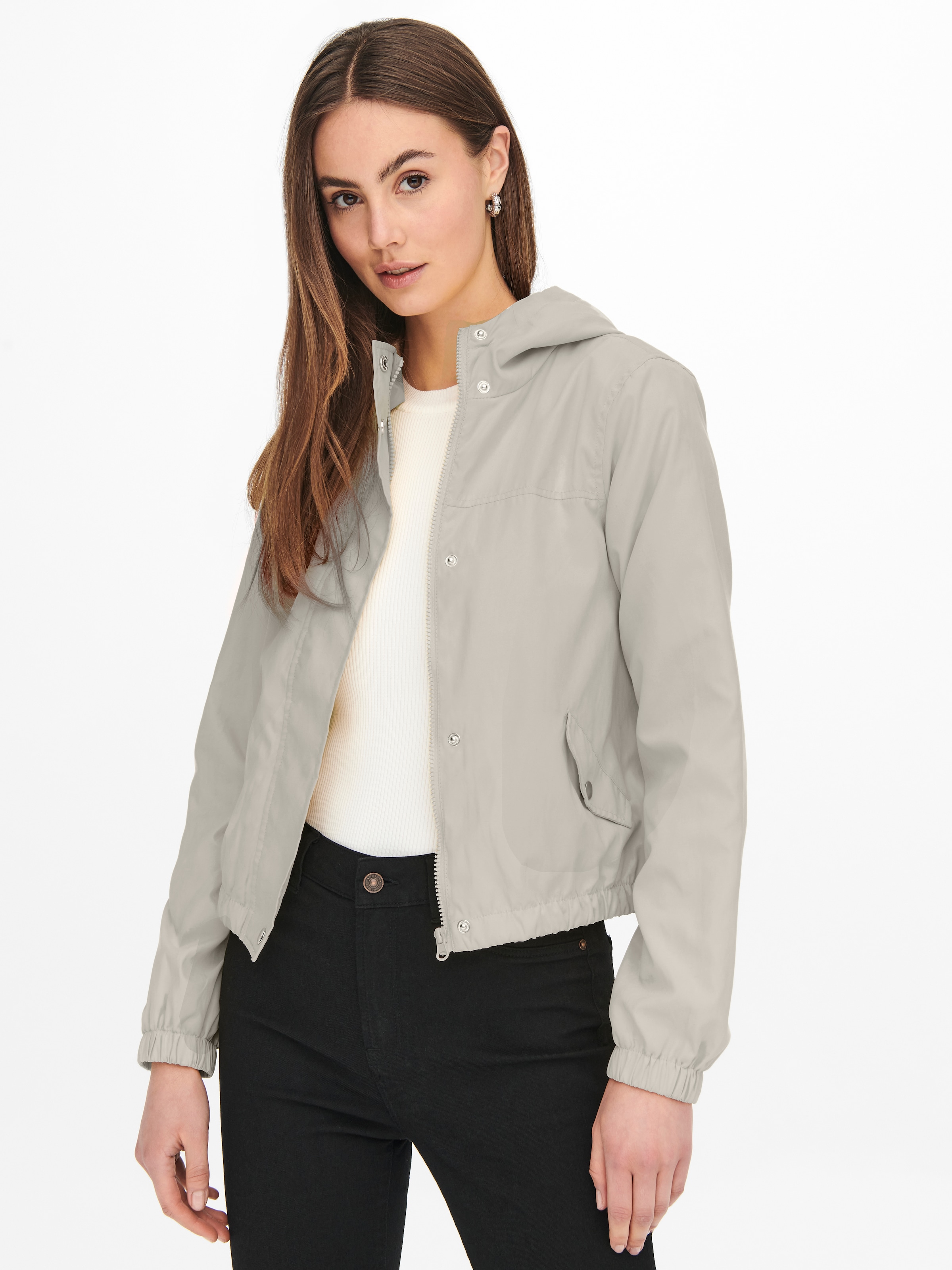 JDY Veste d'extérieur »JDYHAZEN SHINE JACKET OTW YFM NOOS« mit Kapuze