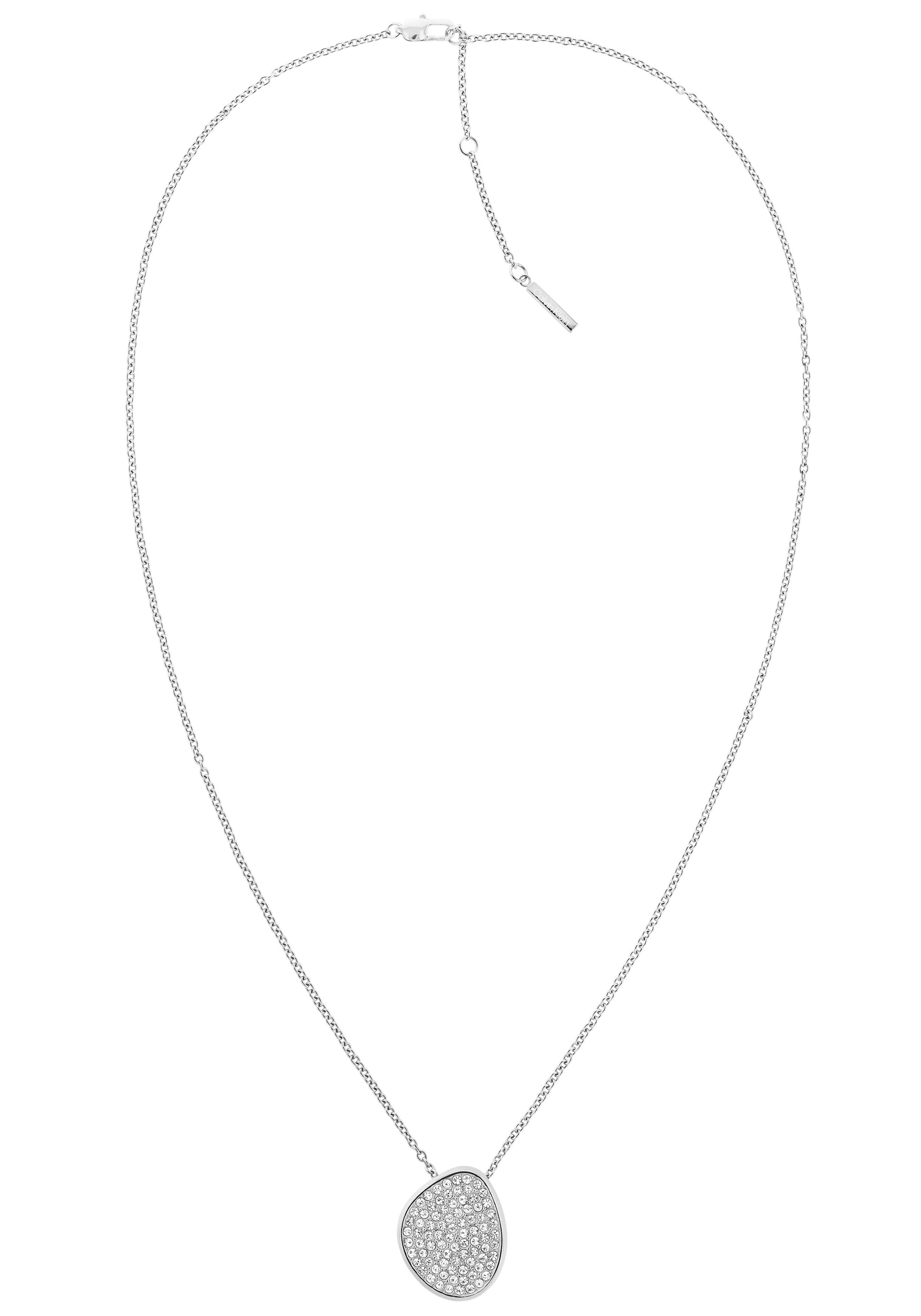 Calvin Klein Kette mit Anhänger »Schmuck Edelstahl Halsschmuck Halskette Ankerkette«, mit Glasstein