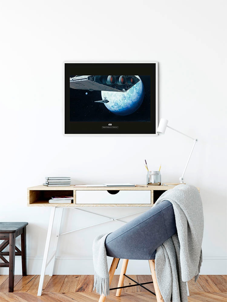 Komar Image »Star Wars Classic RMQ Hoth Orbit« Star Wars 1 cuis tlg. tableau mural décoratif pour chambre d'enfant - sans cadre