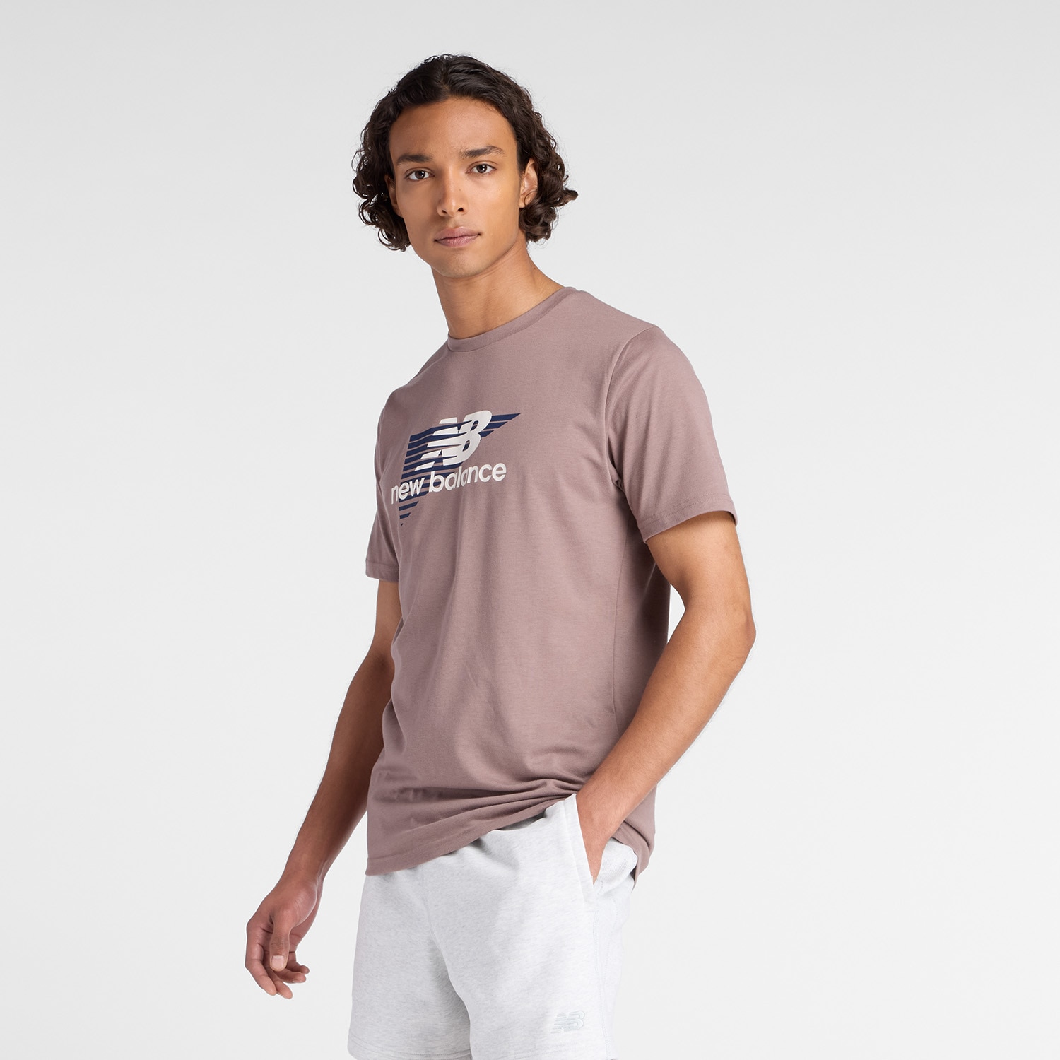 New Balance Trainingsshirt »Heathertech Graphic T-Shirt 1 EARTHHADOW«