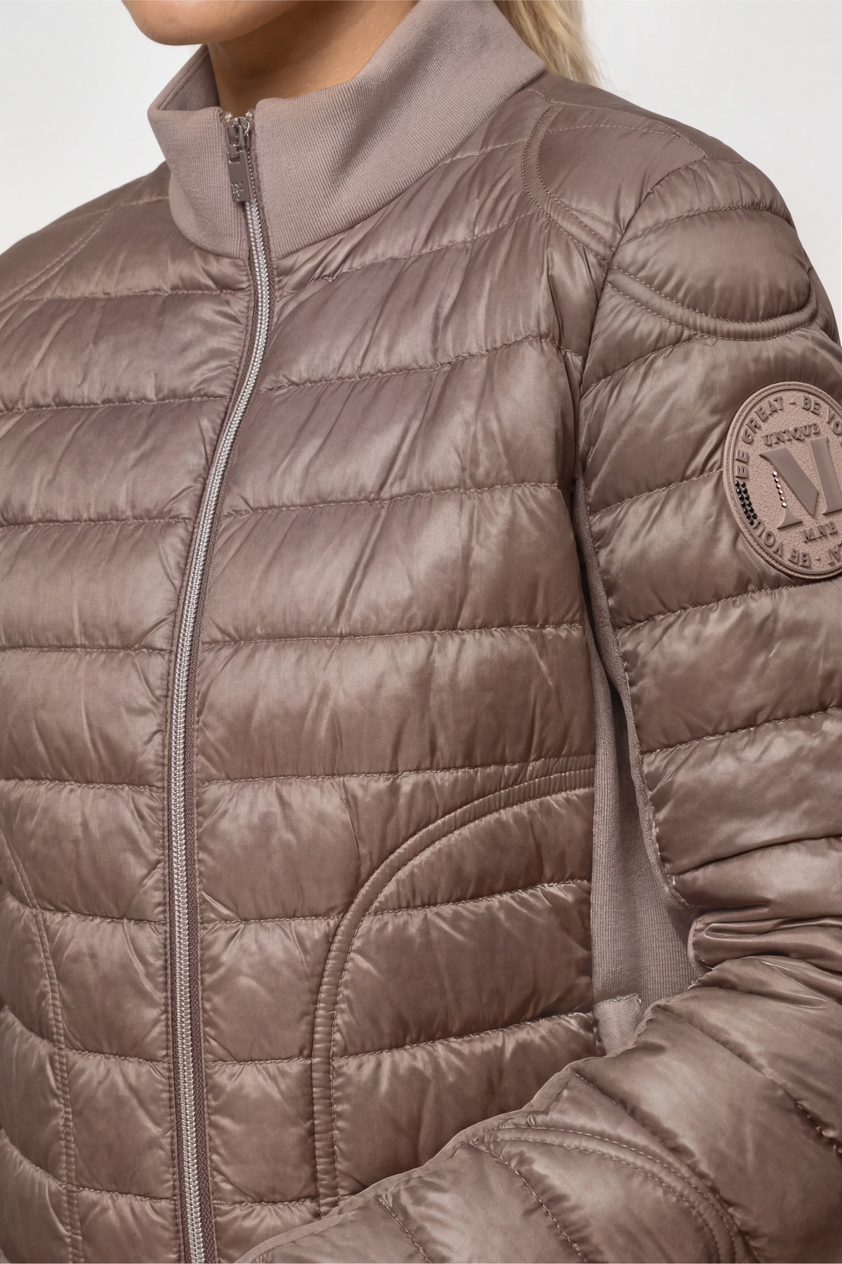 Monari Veste matelassée »Jacke Stepp + Neopren« sans capuche coupe régulière avec col montant