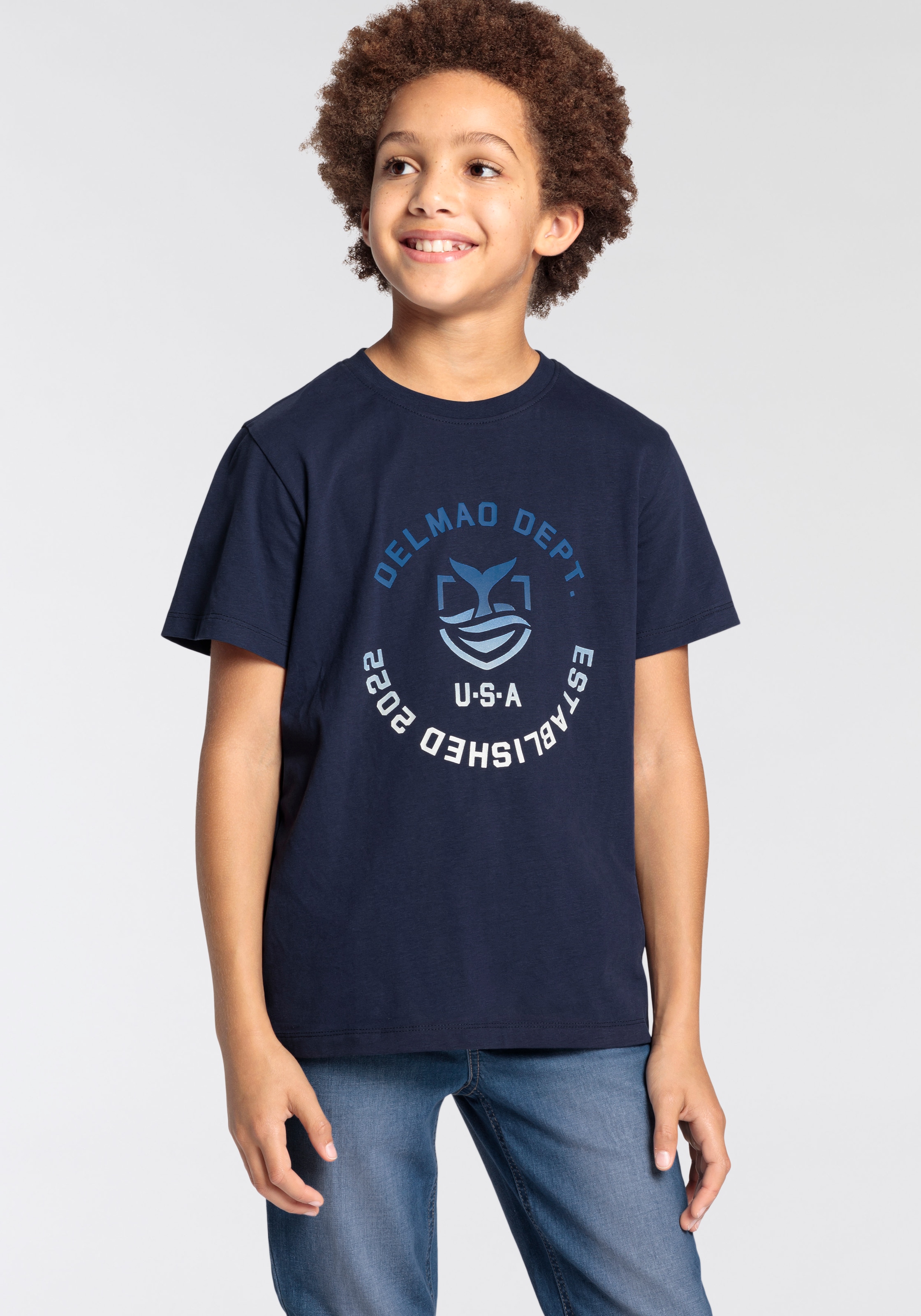 T-Shirt »für Jungen«, mit Logo-Print. NEUE MARKE