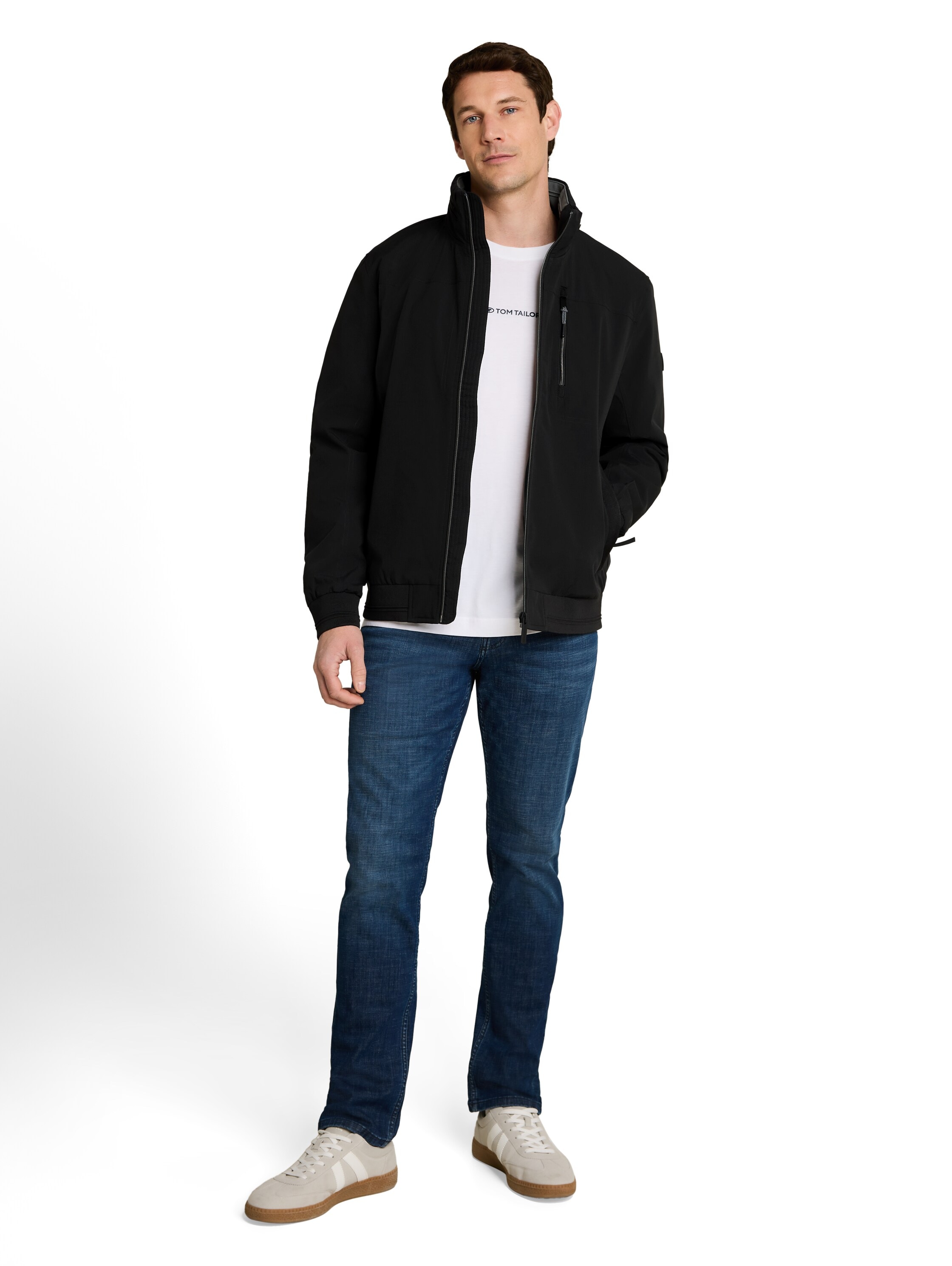 TOM TAILOR Blouson sans capuche veste sweat zippée