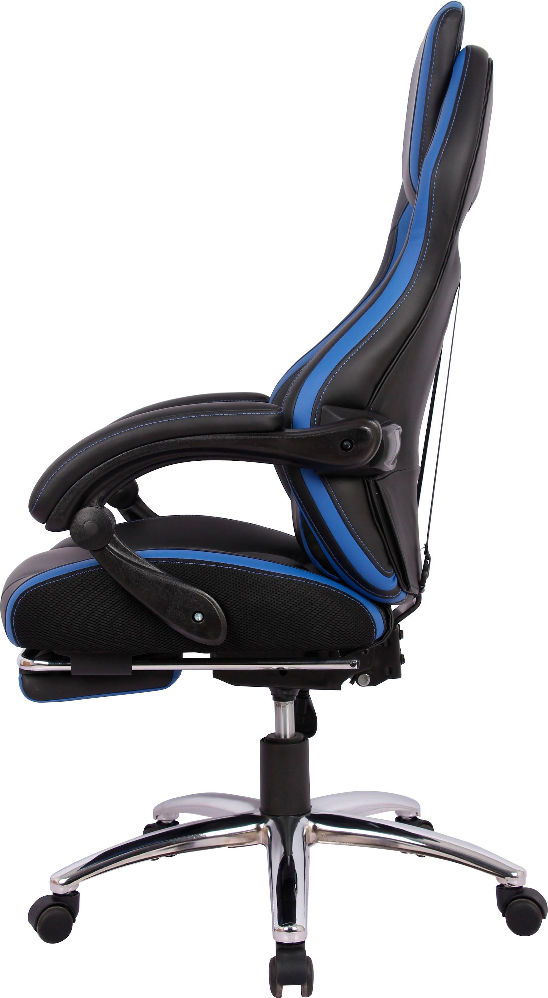 INOSIGN Gaming-Stuhl »Sprinta 1, Chefsessel mit ausziehbarer Fussstütze,«, Kunstleder, komfortabel gepolstert mit vielen ergonomischen Funktionen