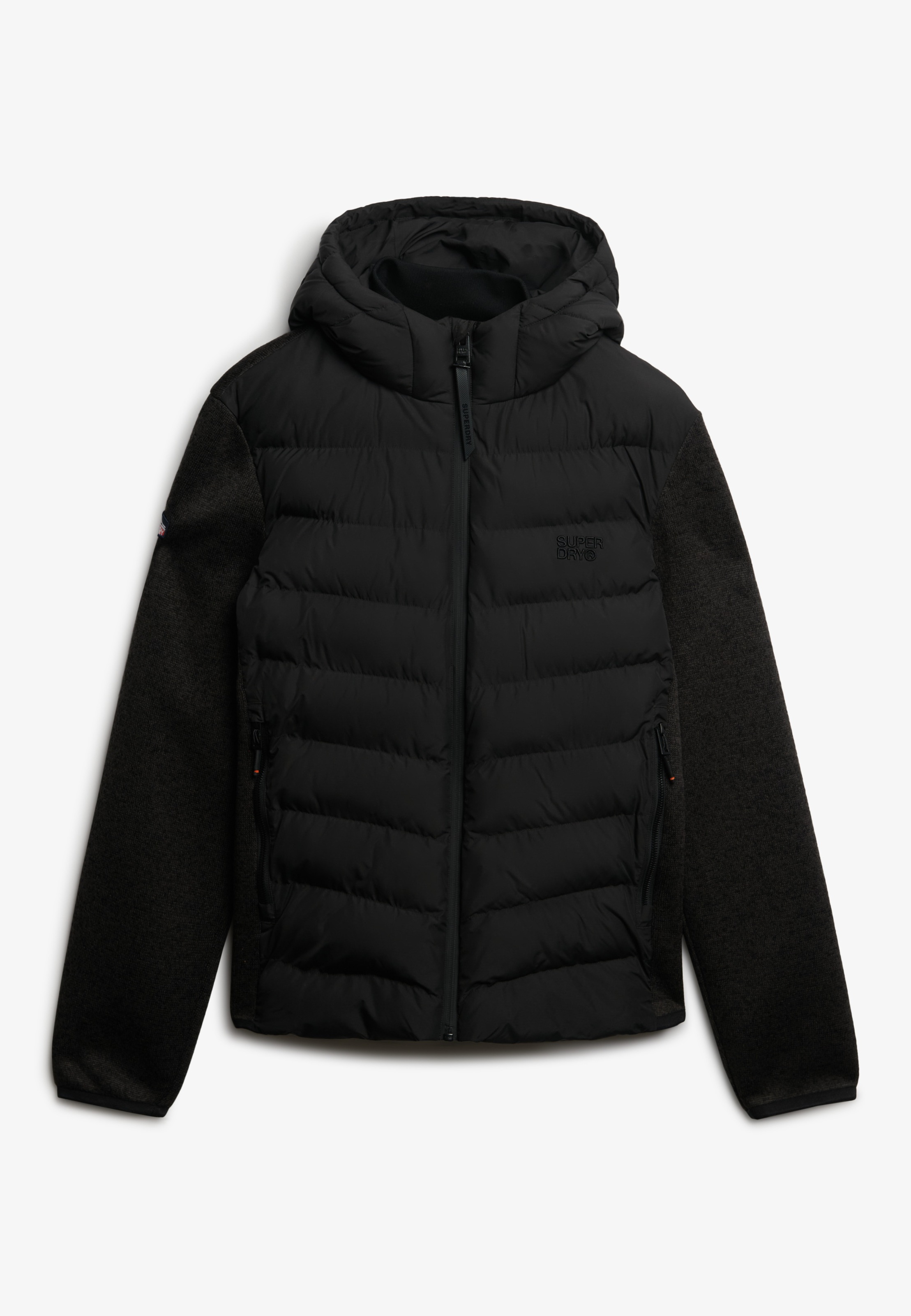 Superdry Veste matelassée »HOODED STORM KNIT HYBRID JKT« mit Kapuze