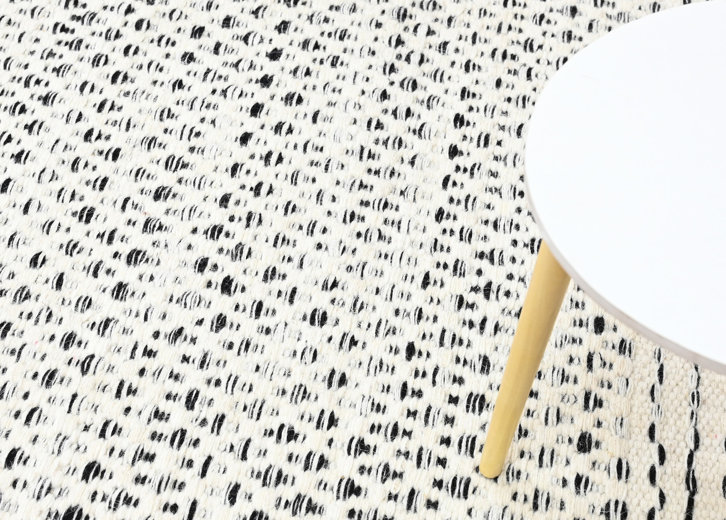 Myflair Möbel & Accessoires Tapis en laine »Wooly Nature« Rond 10 mm Höhe Tapis tissé main, laine pure, design scandinave, tissé à la main, salon