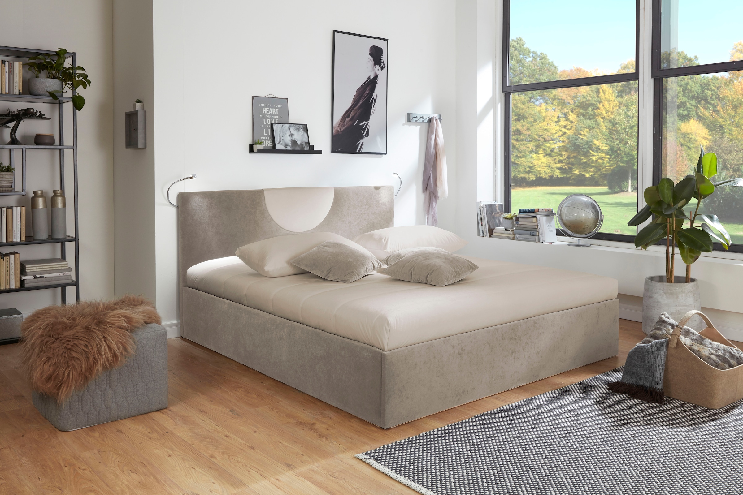 Westfalia Schlafkomfort Polsterbett »Pisa in verschiedenen Härtegraden und Grössen« wahlweise mit oder ohne Bettkasten