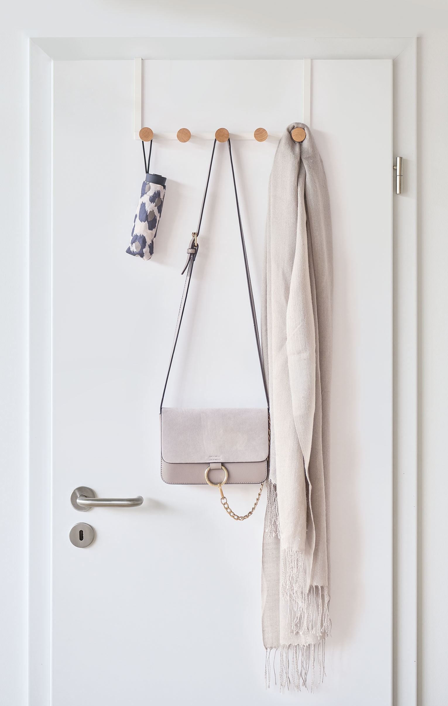 Zeller Present Garderobenleiste Aus Holz und Metall gefertigt