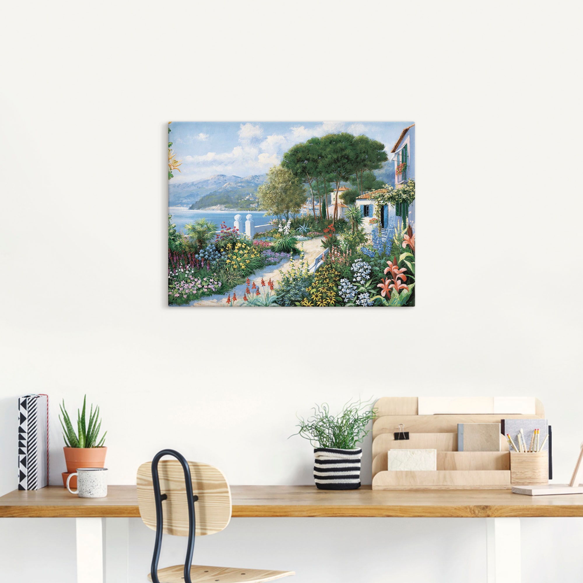 Artland Leinwandbild »Verstecktes Paradies« Garten 1 Stk. tlg. auf Holzrahmen gespannt