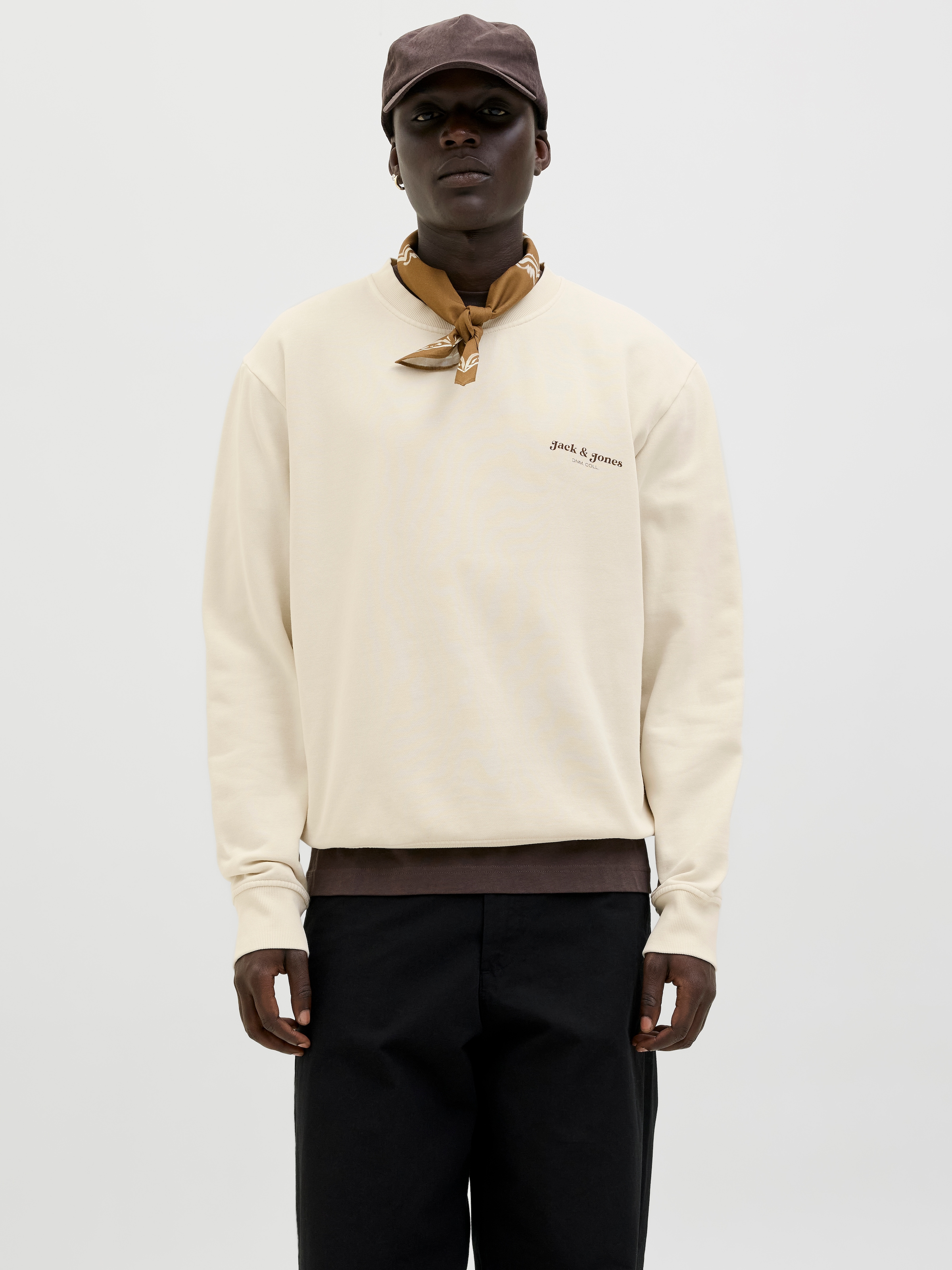 Image of Jack & Jones Sweatshirt "JJEDOVER PRINT SWEAT CREW NECK"