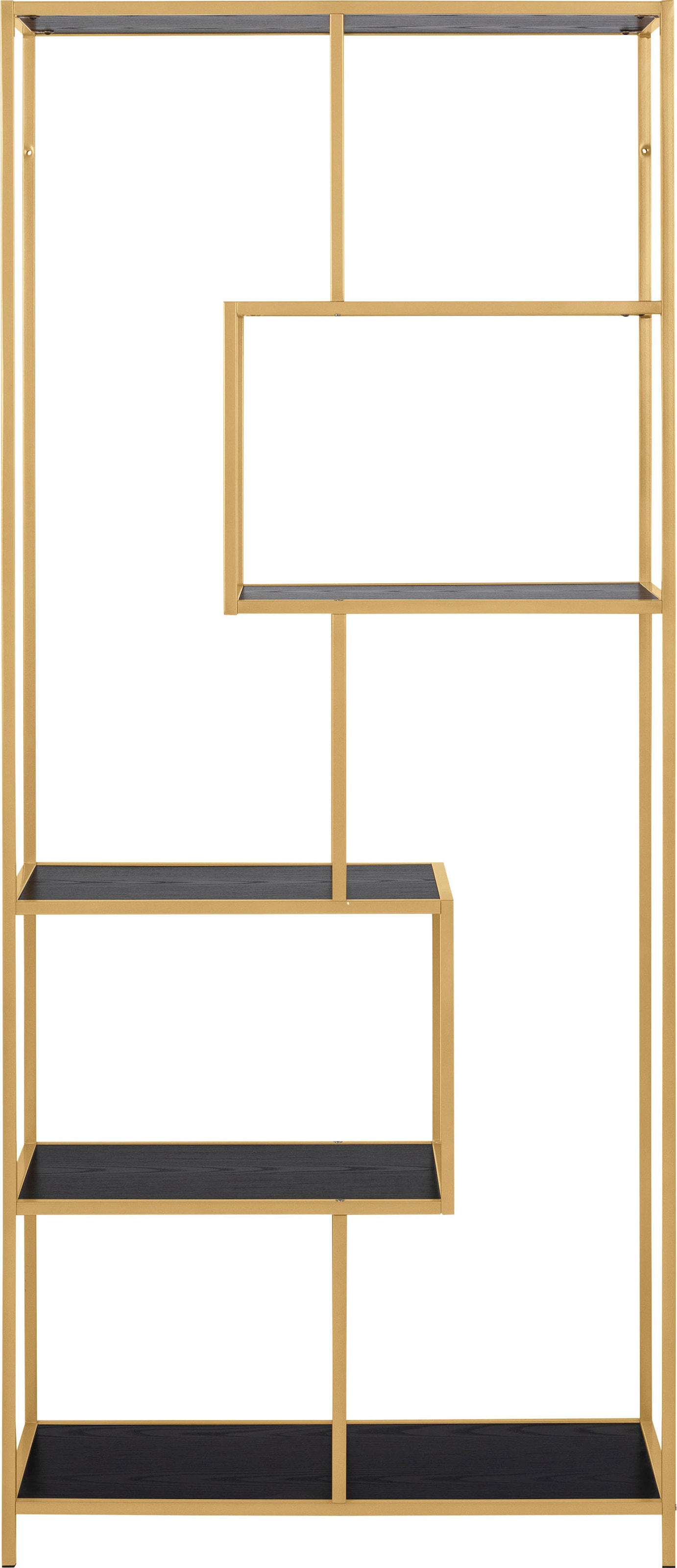 Image of ACTONA GROUP Bücherregal Metallgestell, modernes Design, 5 Einlegeböden, asymmetrische Details