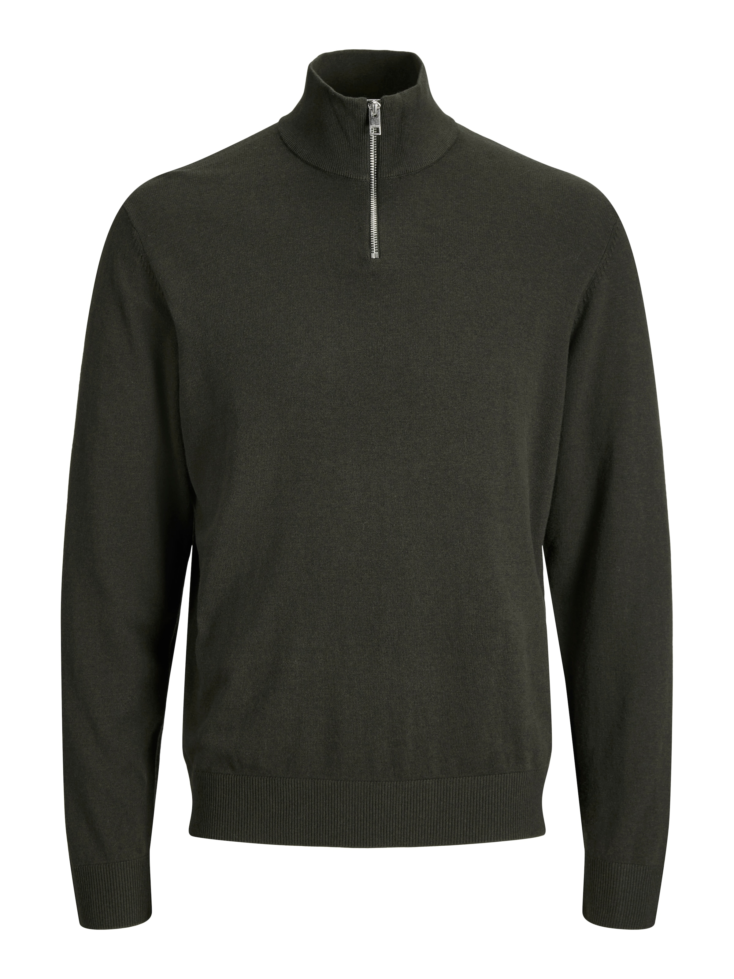 Jack & Jones Junior »JJEEMIL KNIT HALF ZIP NOOS JNR« mélange coton, coupe régulière
