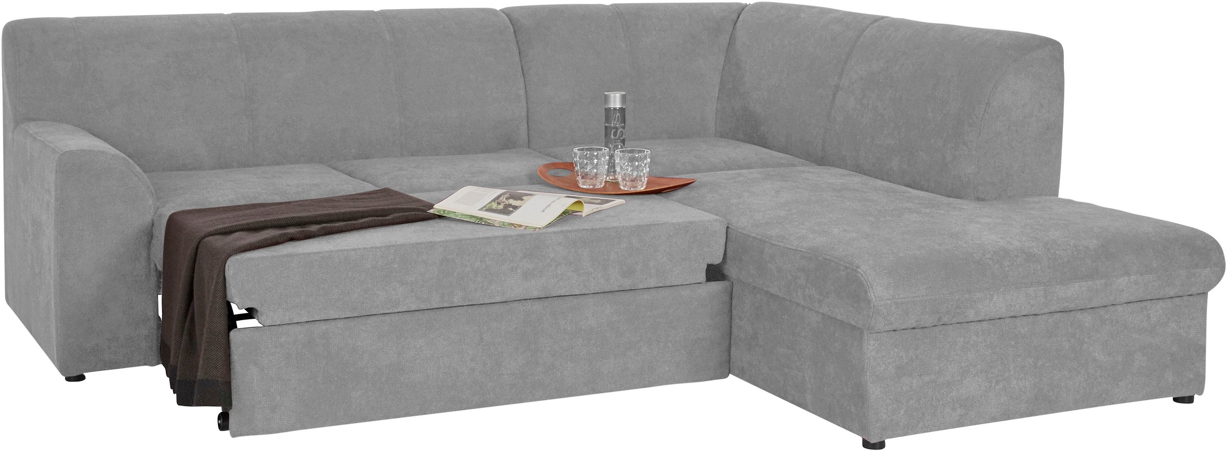 DOMO collection Ecksofa »Topper L-Form«, mit Ottomane, wahlweise mit Schlaffunktion