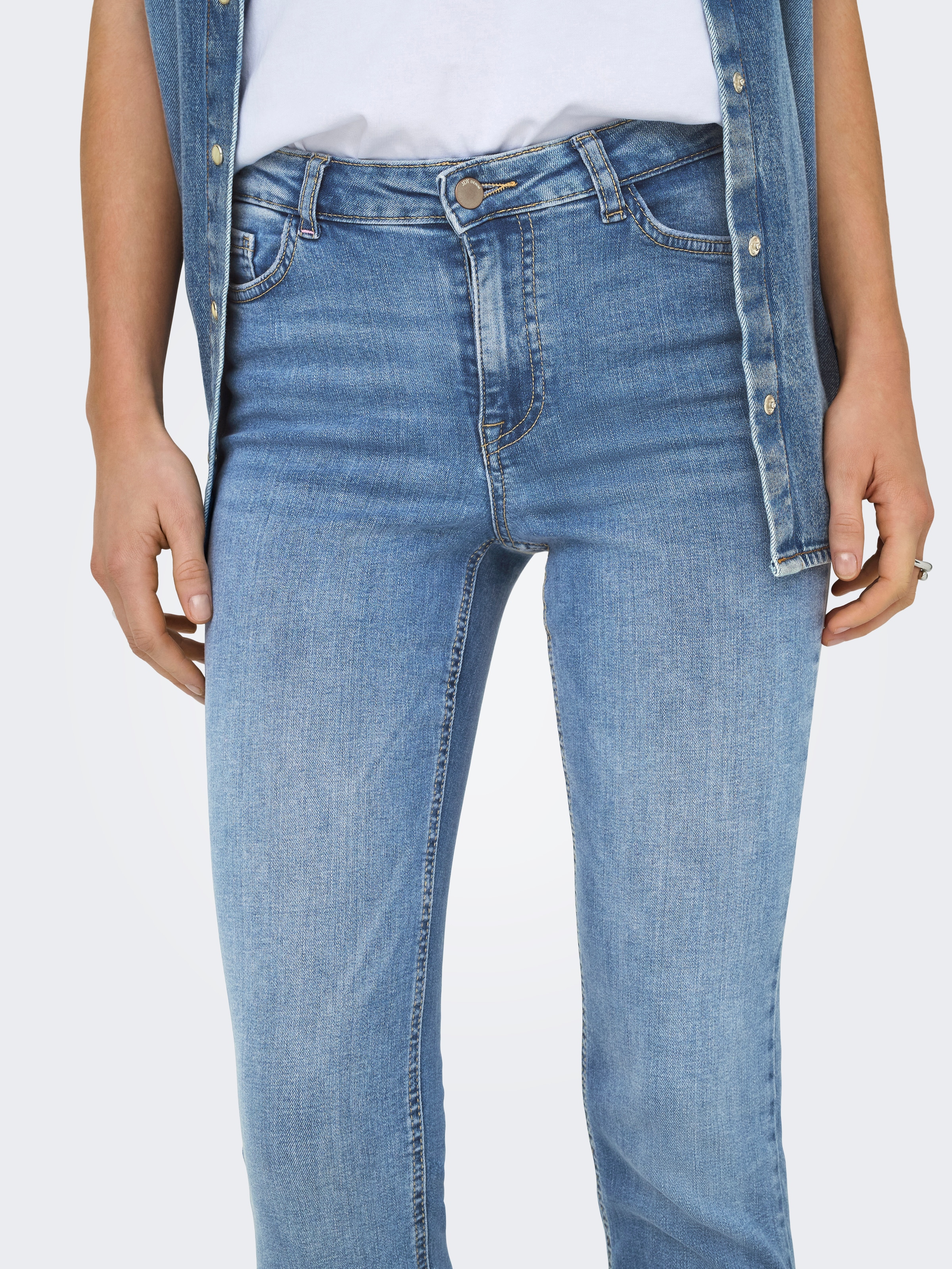 JDY Skinny-fit-Jeans »JDYFINA MW SKINNY ANK JNS MB NOOS DNM«