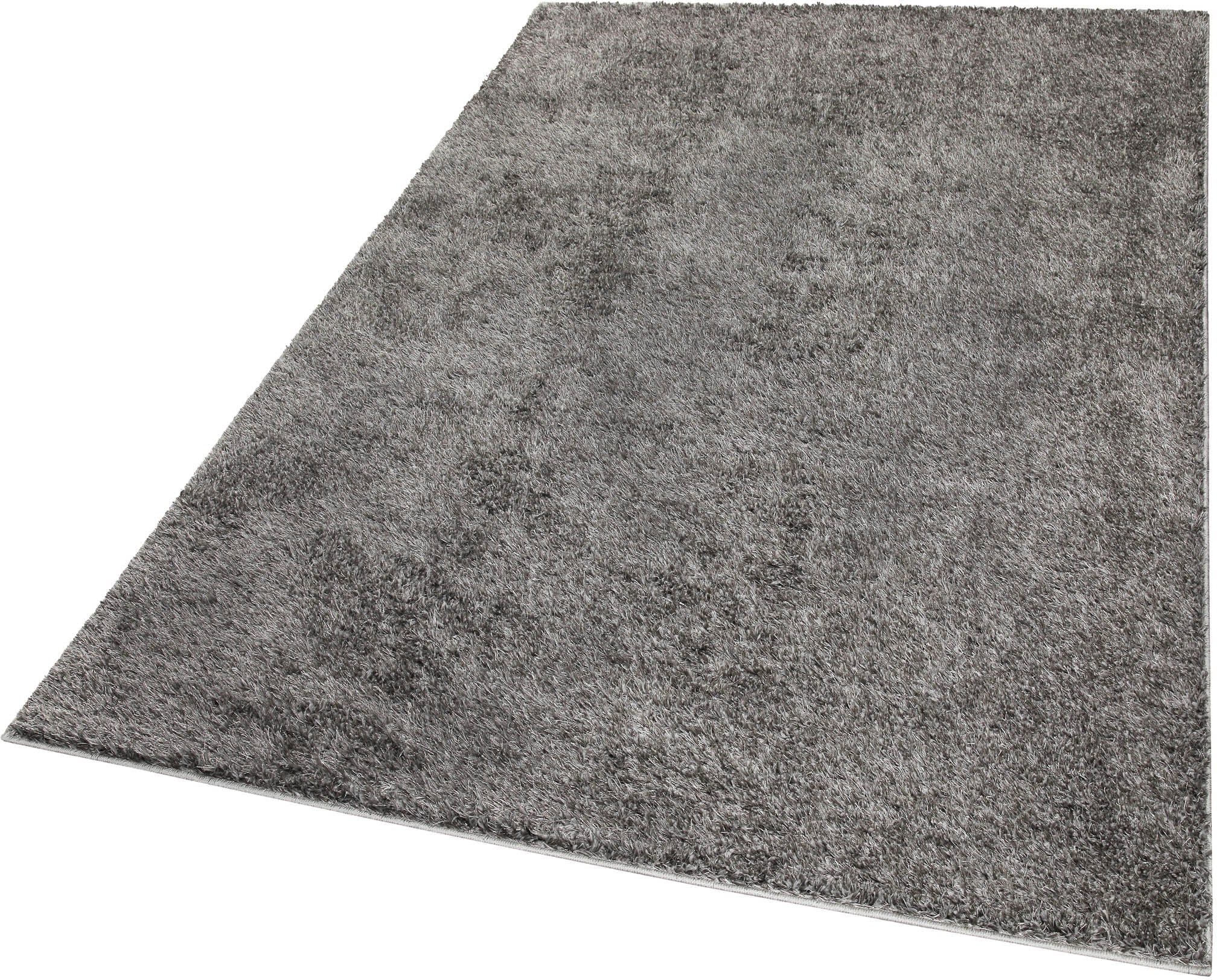 my home Hochflor-Teppich »Nickolas«, rund, 30 mm Höhe, Langflor, Shaggy, dichter weicher Hochflor, uni farben, Wohnzimmer
