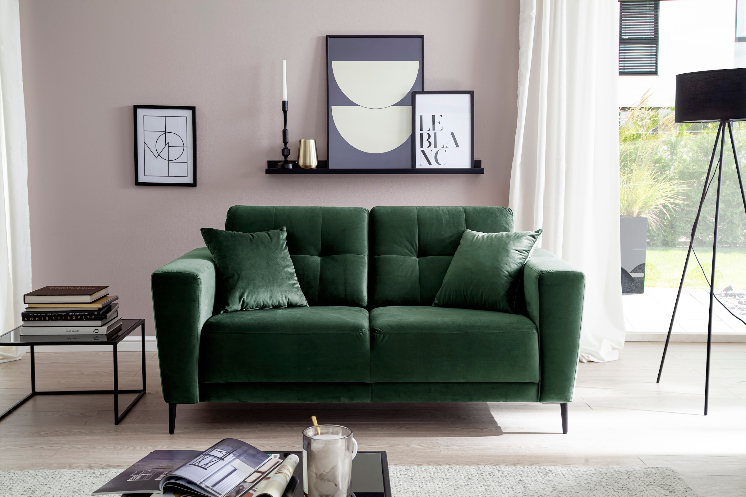 Trends by HG 2-Sitzer »Barcelona«, mit Metallfuss, frei im Raum stellbar