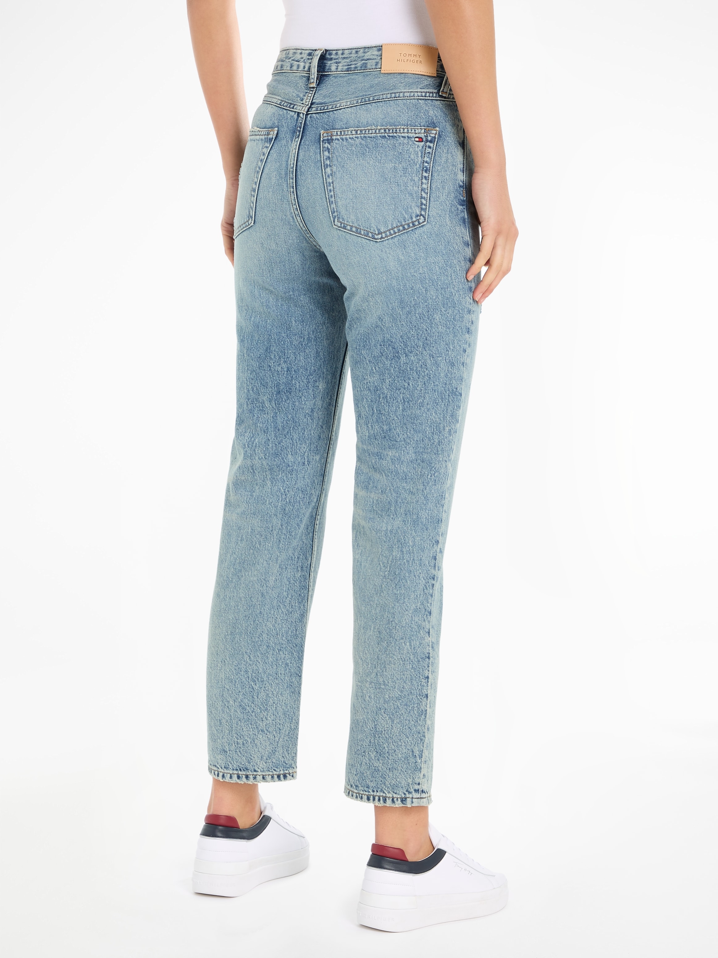 Tommy Hilfiger Straight-Jeans »CLASSIC STRAIGHT HW A MIO WRN«, mit Logostickerei