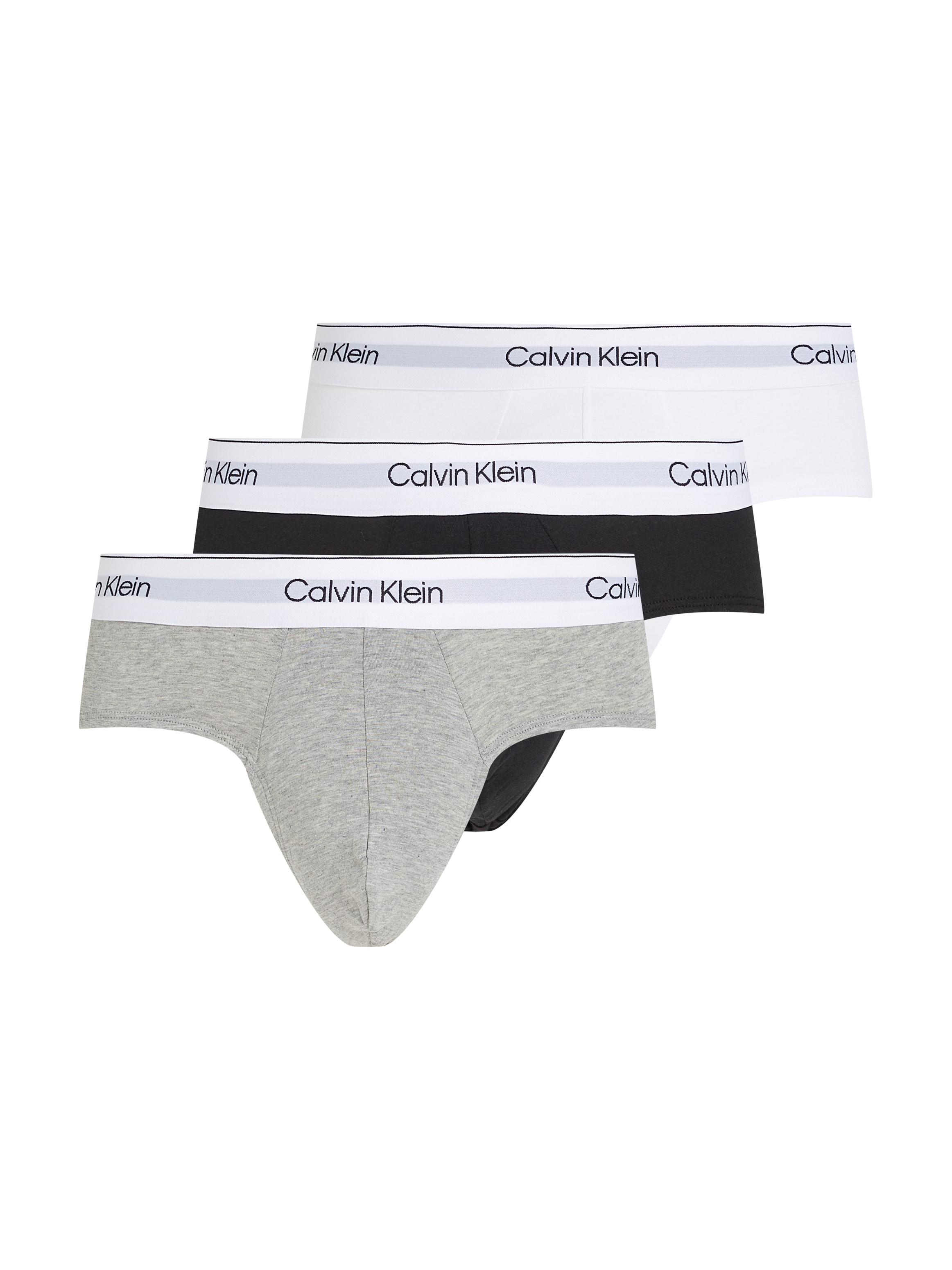 Calvin Klein Underwear Hipster »HIP BRIEF 3PK« Packung, 3 Stk. mit Logo-Elastikbund (3 Stück)