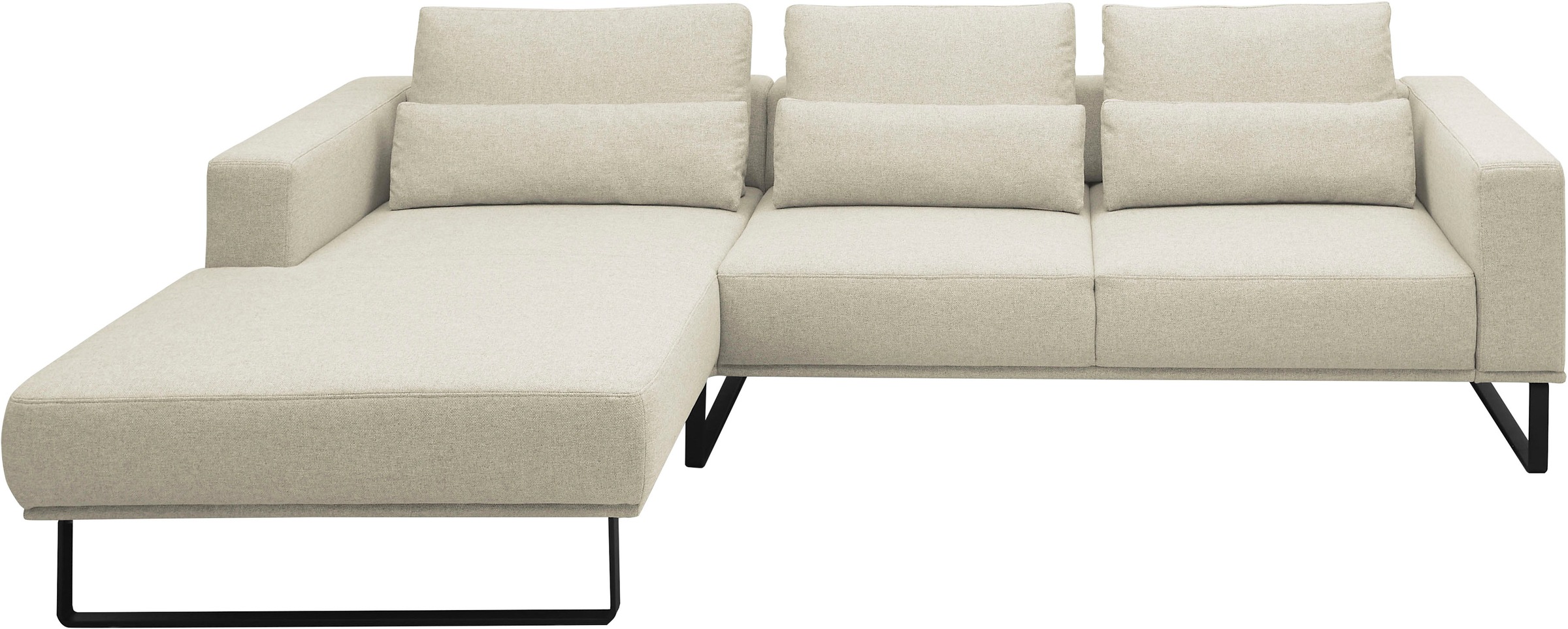 Image of Musterring Ecksofa "JustB PM100" Auf schwarzen Metallkufen, 292 cm breit - erhältlich in 6 Farben