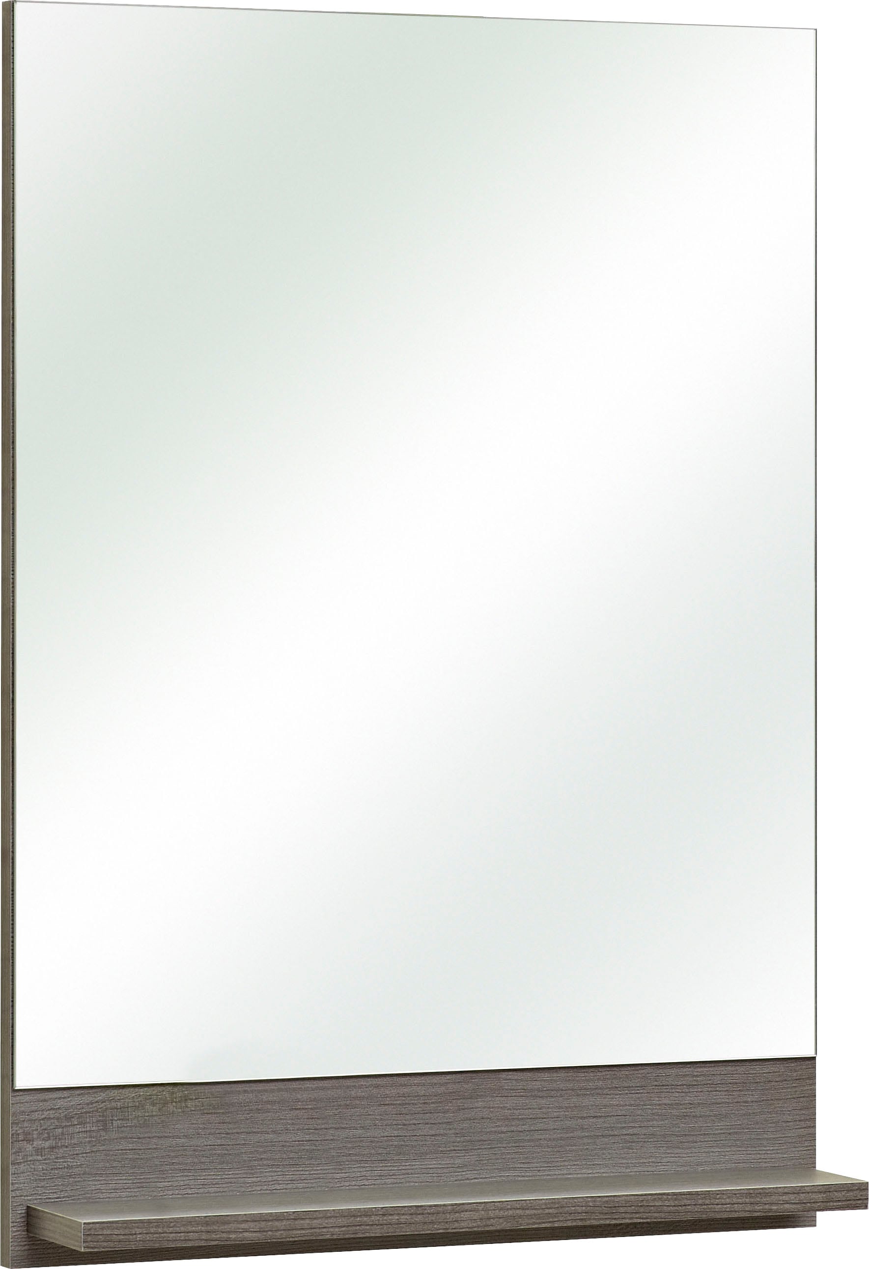 Saphir Miroir de salle de bain »Quickset Bad Flächenspiegel mit Ablage, 50 cm breit, ohne Beleuchtung« miroir mural moderne pour salle de bain, rectangulaire, 70 cm de haut