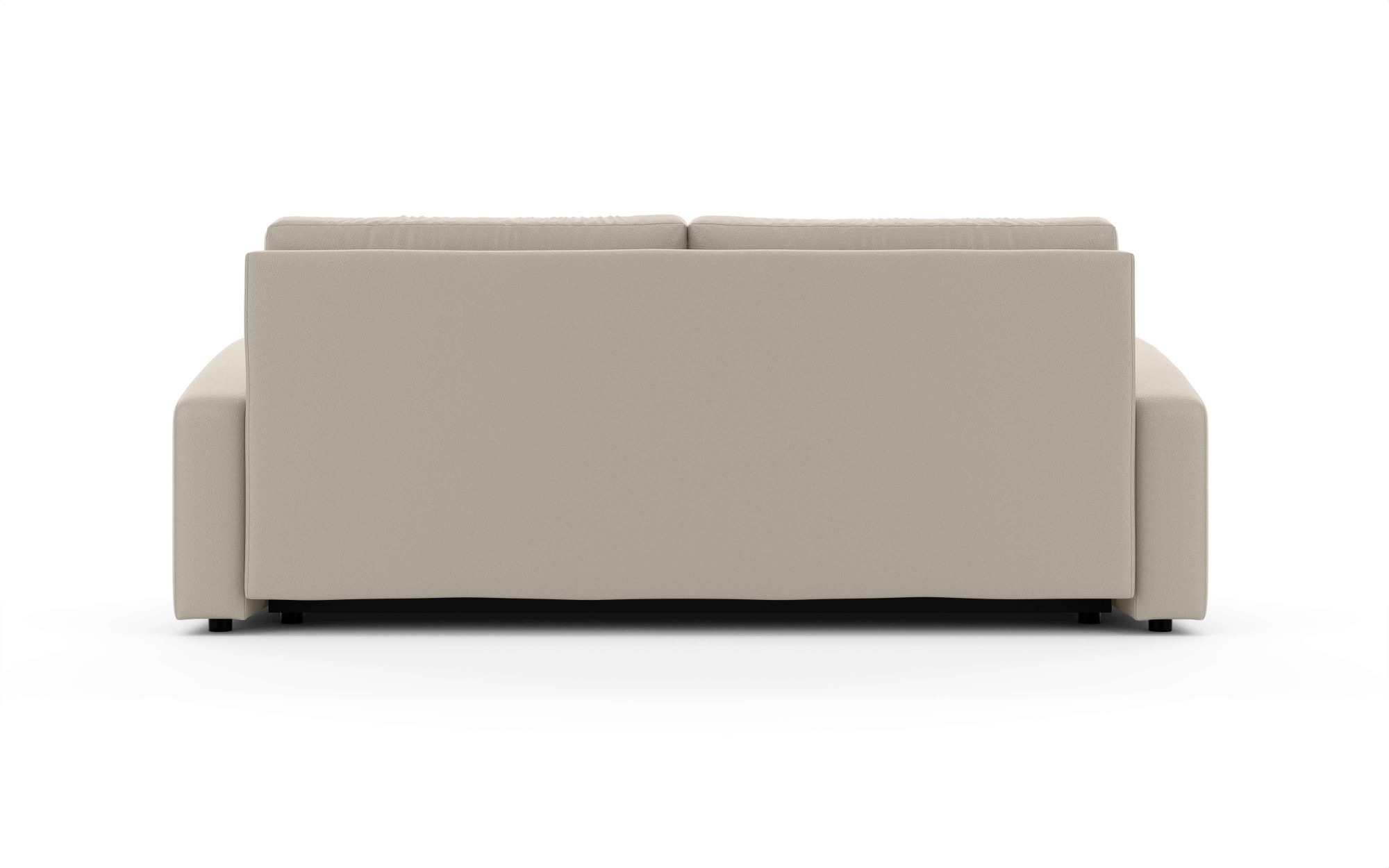 INOSIGN 3-Sitzer »JIGGS wahlweise Schlafsofa mit Bettkasten, Masse B/H/T: 228/96/110 cm«, Sofa mit Wellenunterfederung, enthält 2 Rückenkissen und 2 Zierkissen