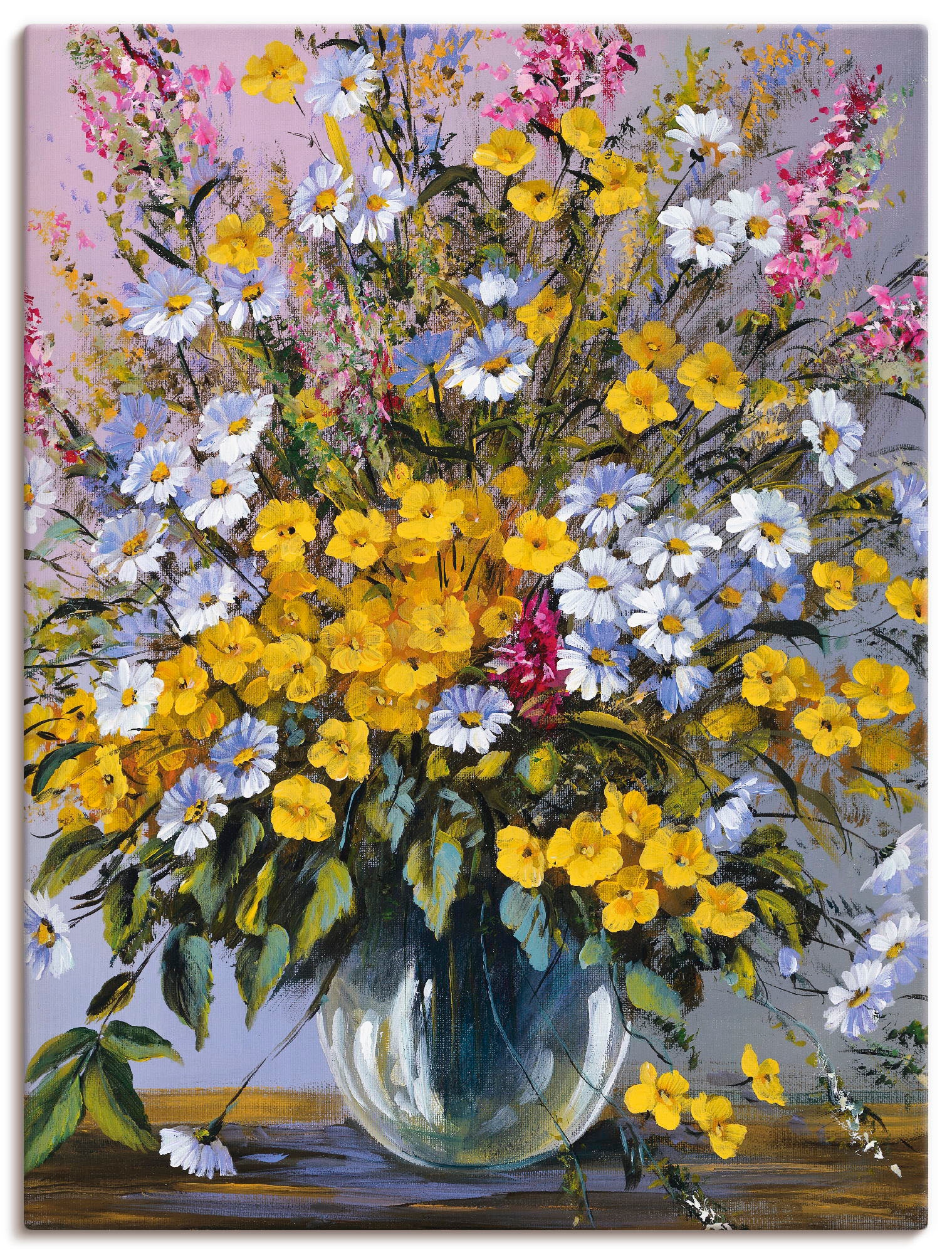 Artland Wandbild in Leinwandbild, oder (1 St.), Wandaufkleber maintenant Grössen Poster versch. Blumen, Strauss«, als »Gemischter
