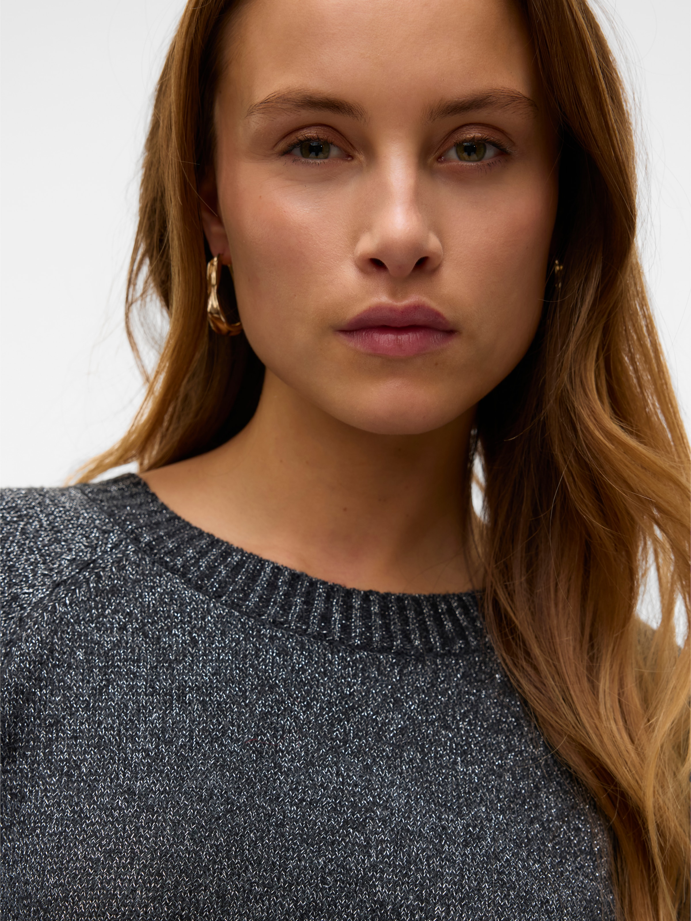 Vero Moda Pull à col rond »VMDOFFYSHINE LS O-NECK BLOUSE REP NOOS«