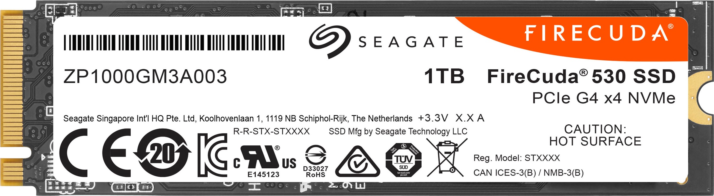 Seagate Gaming-SSD »FireCuda 530«, Anschluss M.2 PCIe 4.0, Inklusive 3 Jahre Rescue Data Recovery Services