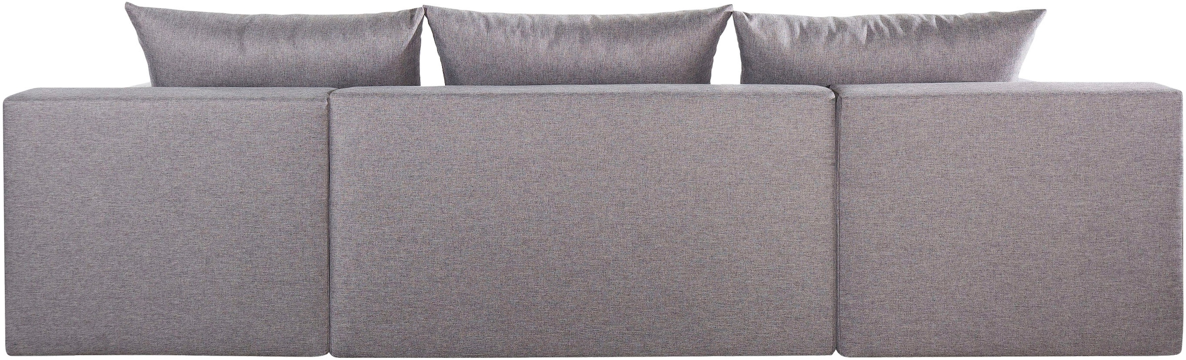 COLLECTION AB Wohnlandschaft »Josy, U-Form, Schlafsofa mit Bettkasten«, (Cord-/Mix), flexible Recamiere, Breite: 269cm, inklusive Rückenkissen