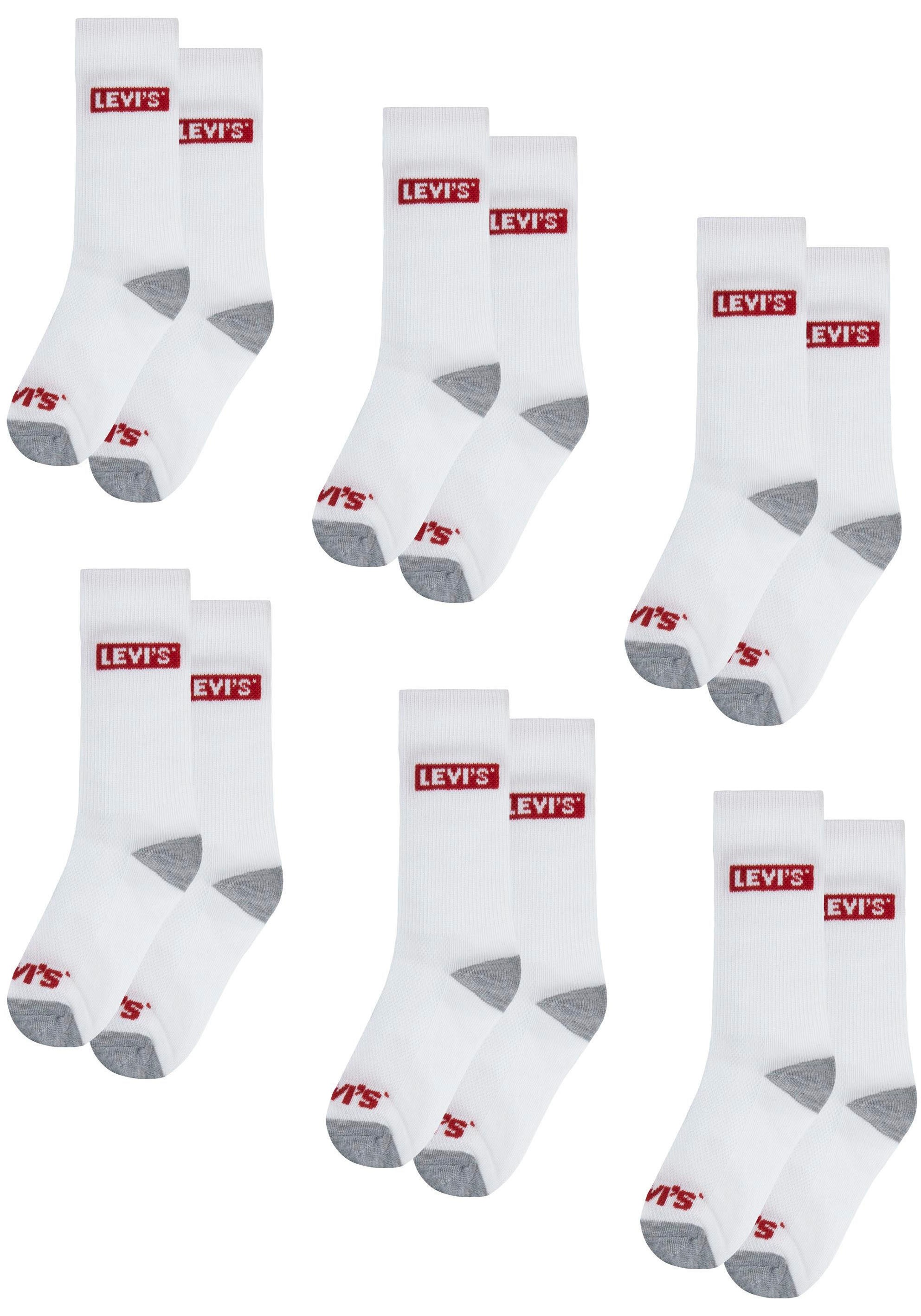 Image of Levis Kids Socken "LHN BOX TAB HIGH CUT 6PK" Packung, 6 Paar tlg. UNISEX