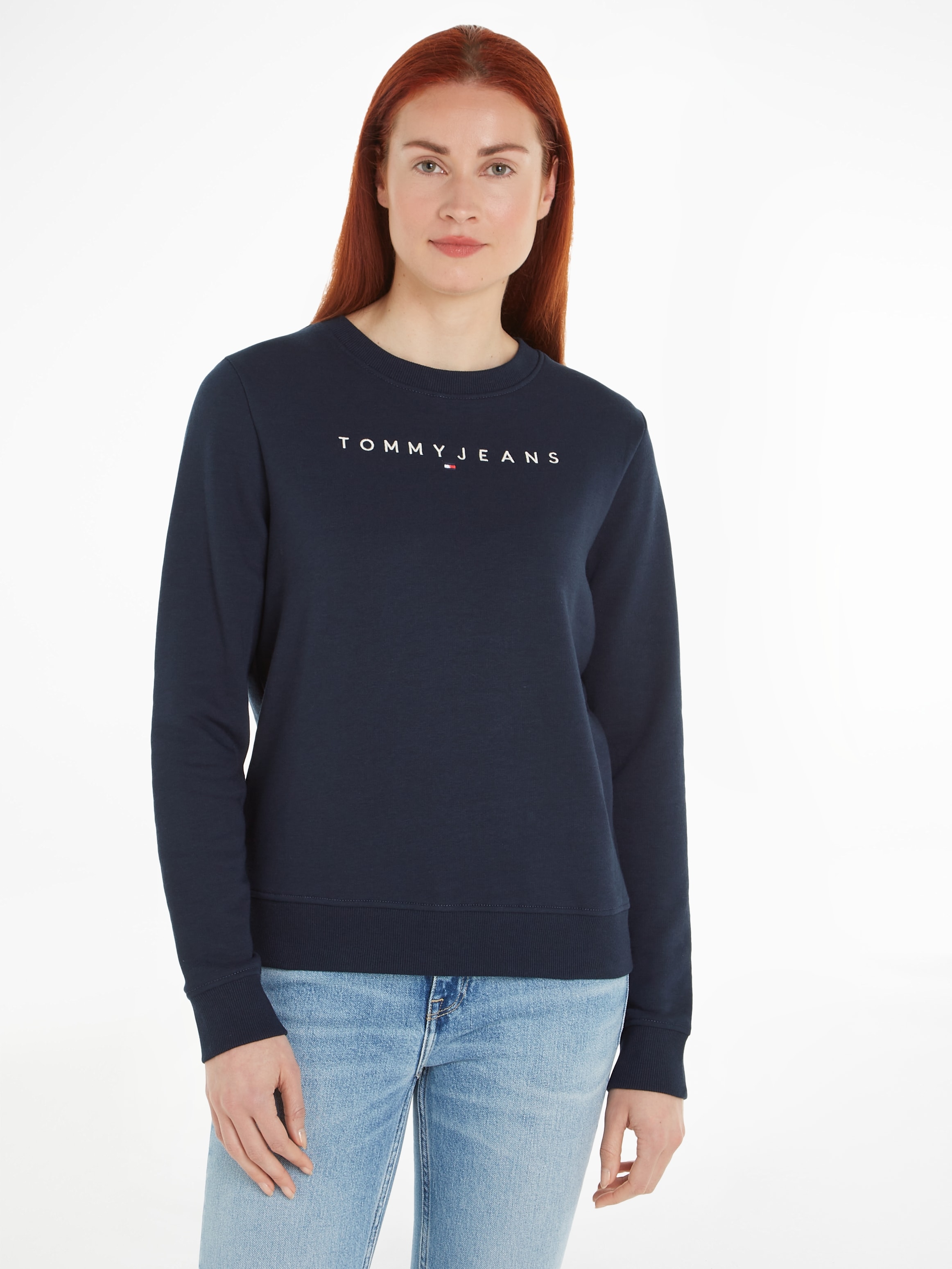 Tommy Jeans Sweatshirt »TJW REG LINEAR CREW EXT«, mit Logoschriftzug