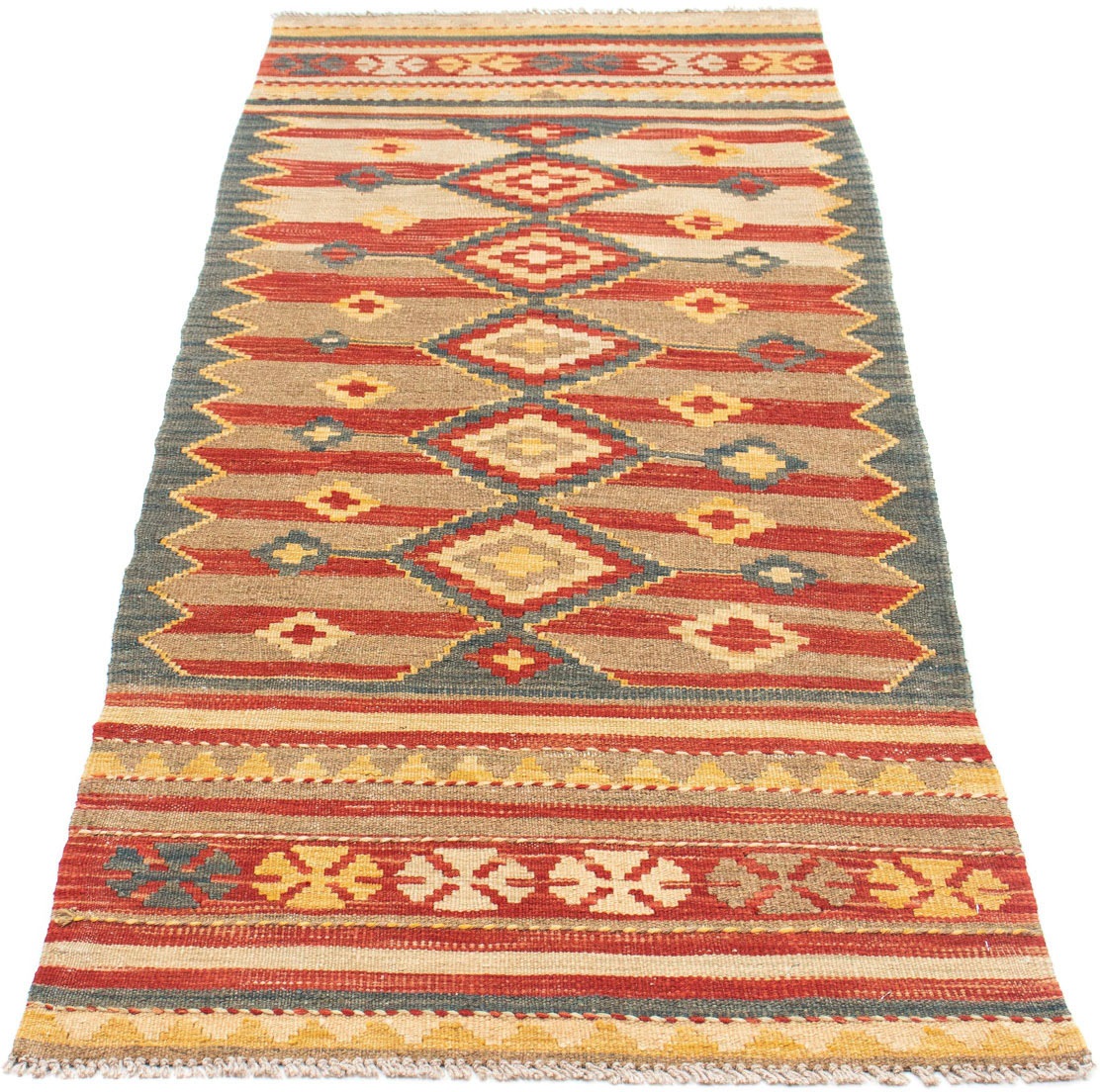 Image of morgenland Läufer »Kelim Medaillon Multicolore 201 x 72 cm«, rechteckig, 0,4 mm Höhe, OrientOptik bei Ackermann Versand Schweiz